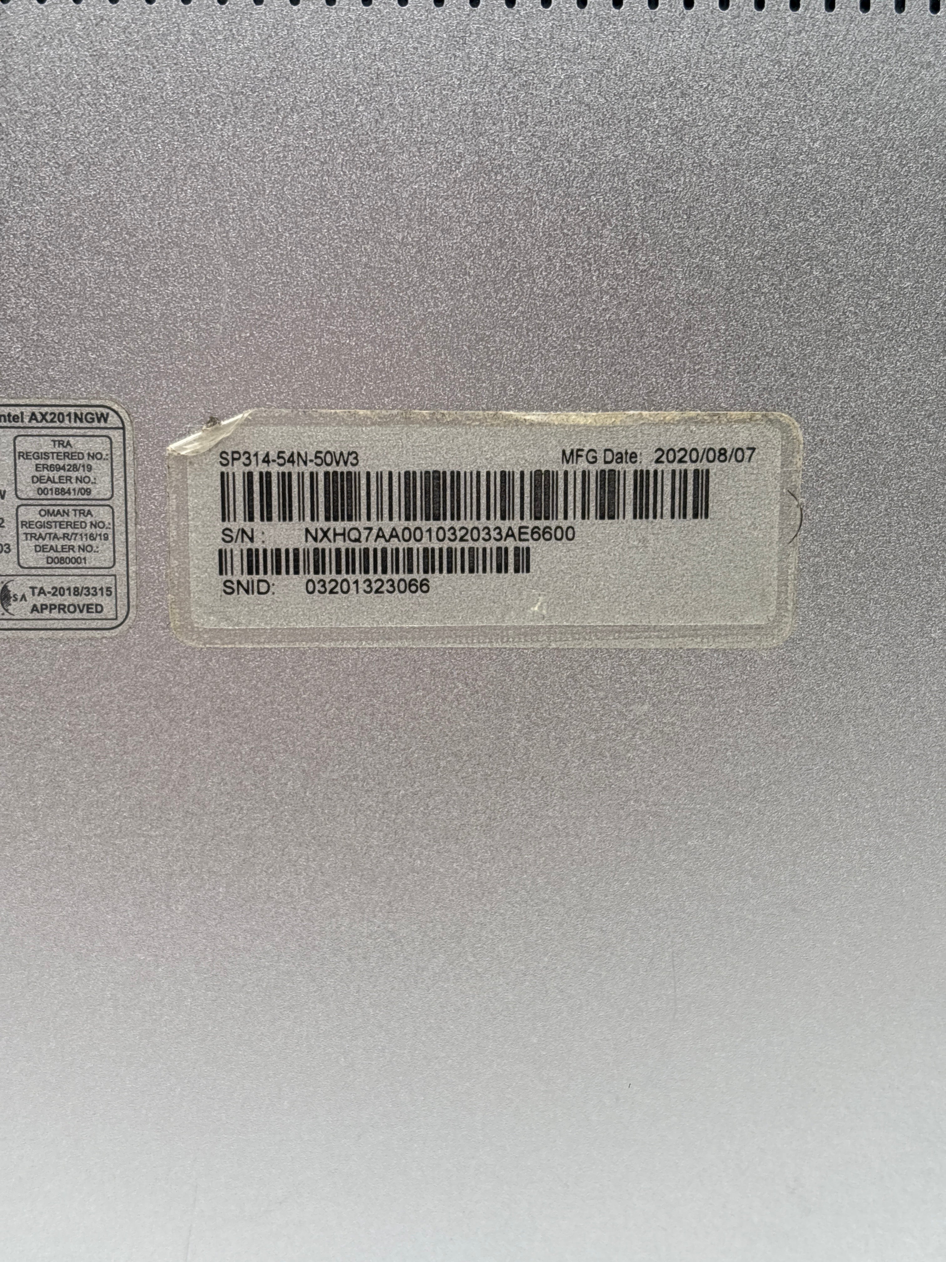 Acer Spin 3 N19W2 i5-1035G4 8GB RAM 512GB SSD