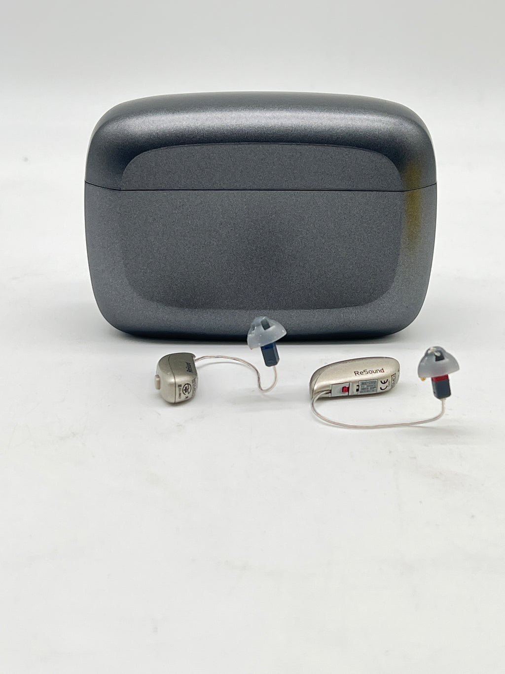 ReSound GN C-1 Hearing Aid Bluetooth Gray Rechargeable Case - Used