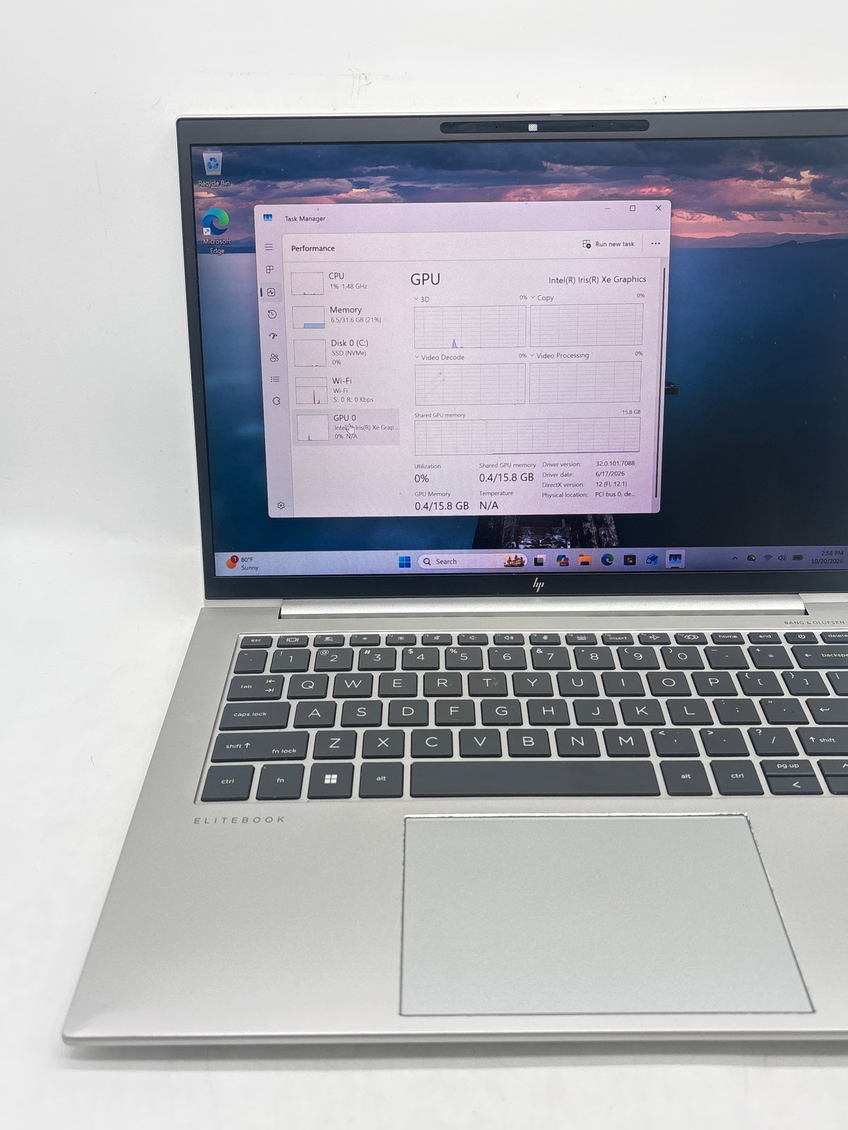 HP EliteBook 840 G9 14in Core i7 1265U 32GB RAM 512GB SSD Read