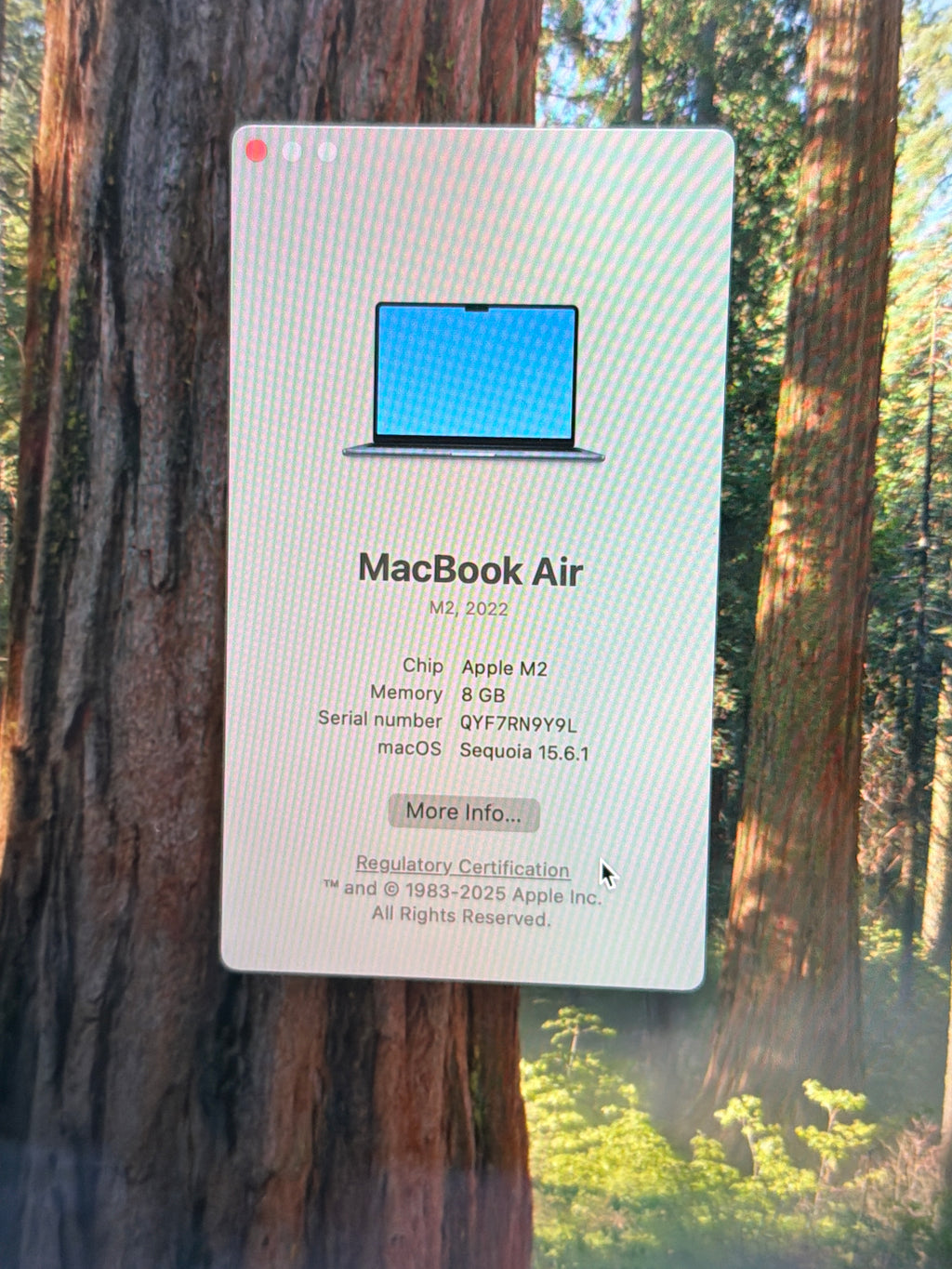 Apple MacBook Air 13" M2 A2681 2022 Midnight 8GB RAM 256GB SSD