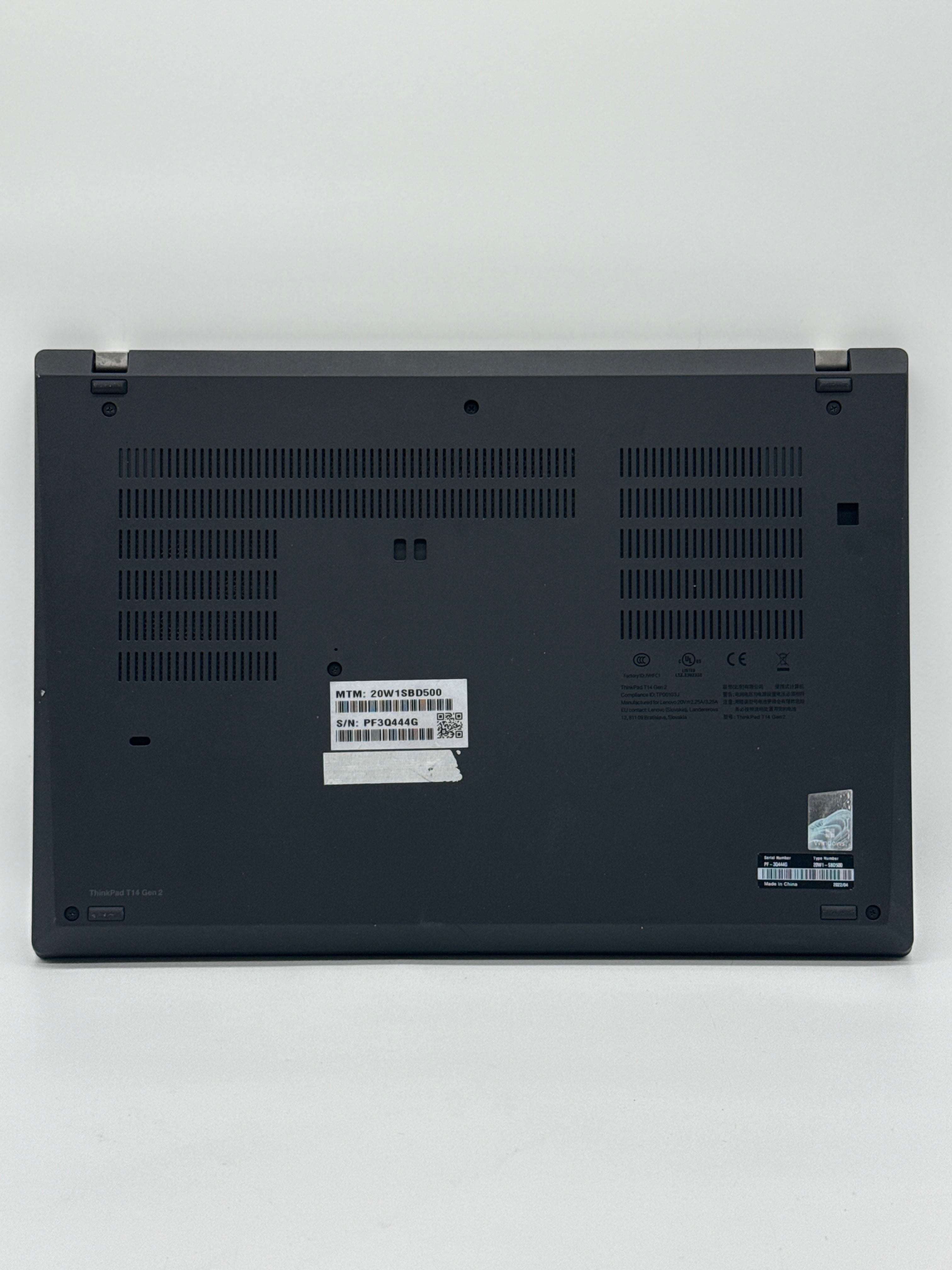 Lenovo ThinkPad T14 Gen 2 i5 16GB RAM 256GB SSD - Remote Management Enabled