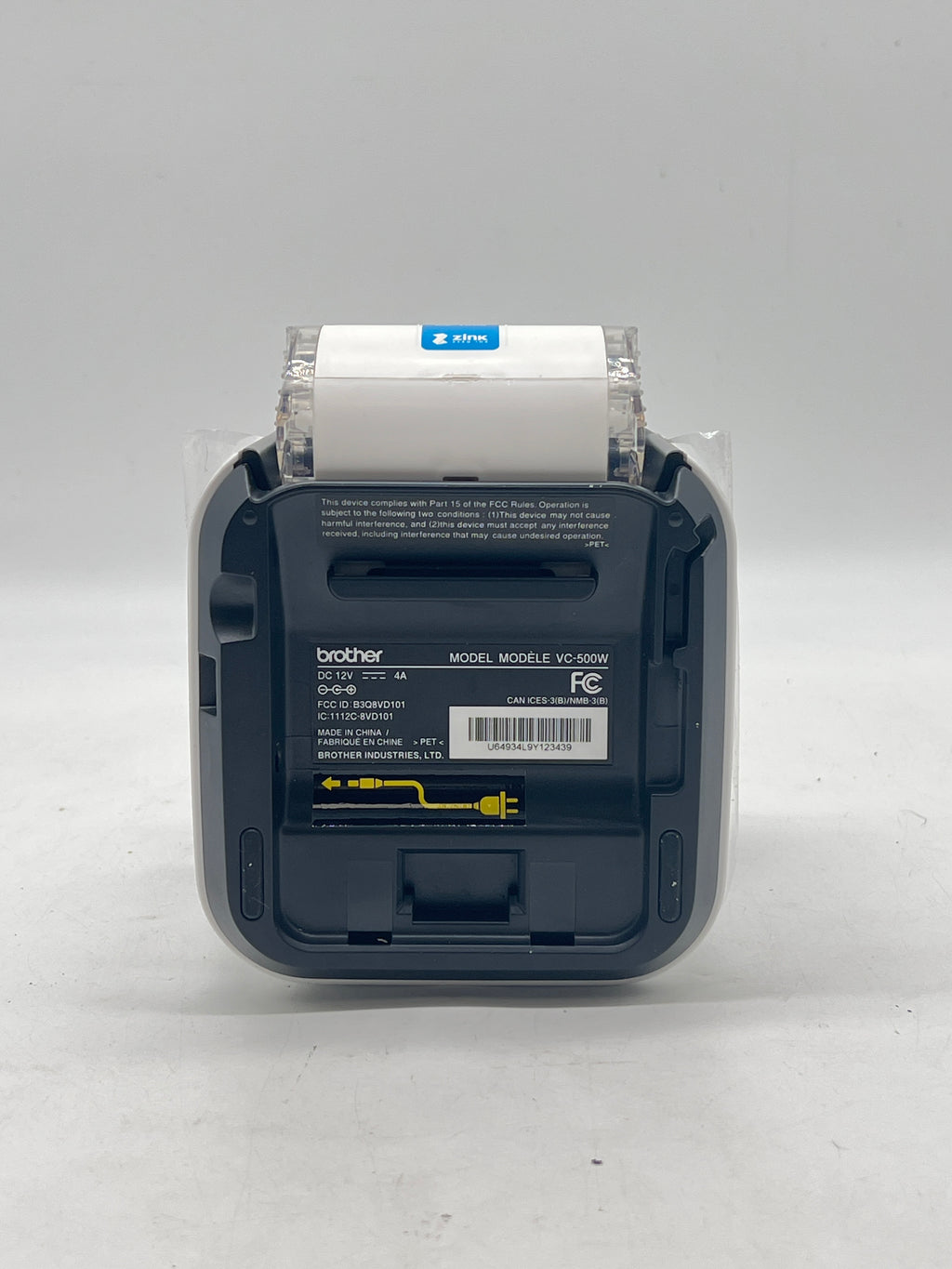 Brother VC-500W Compact Color Label & Photo Printer Black - Used