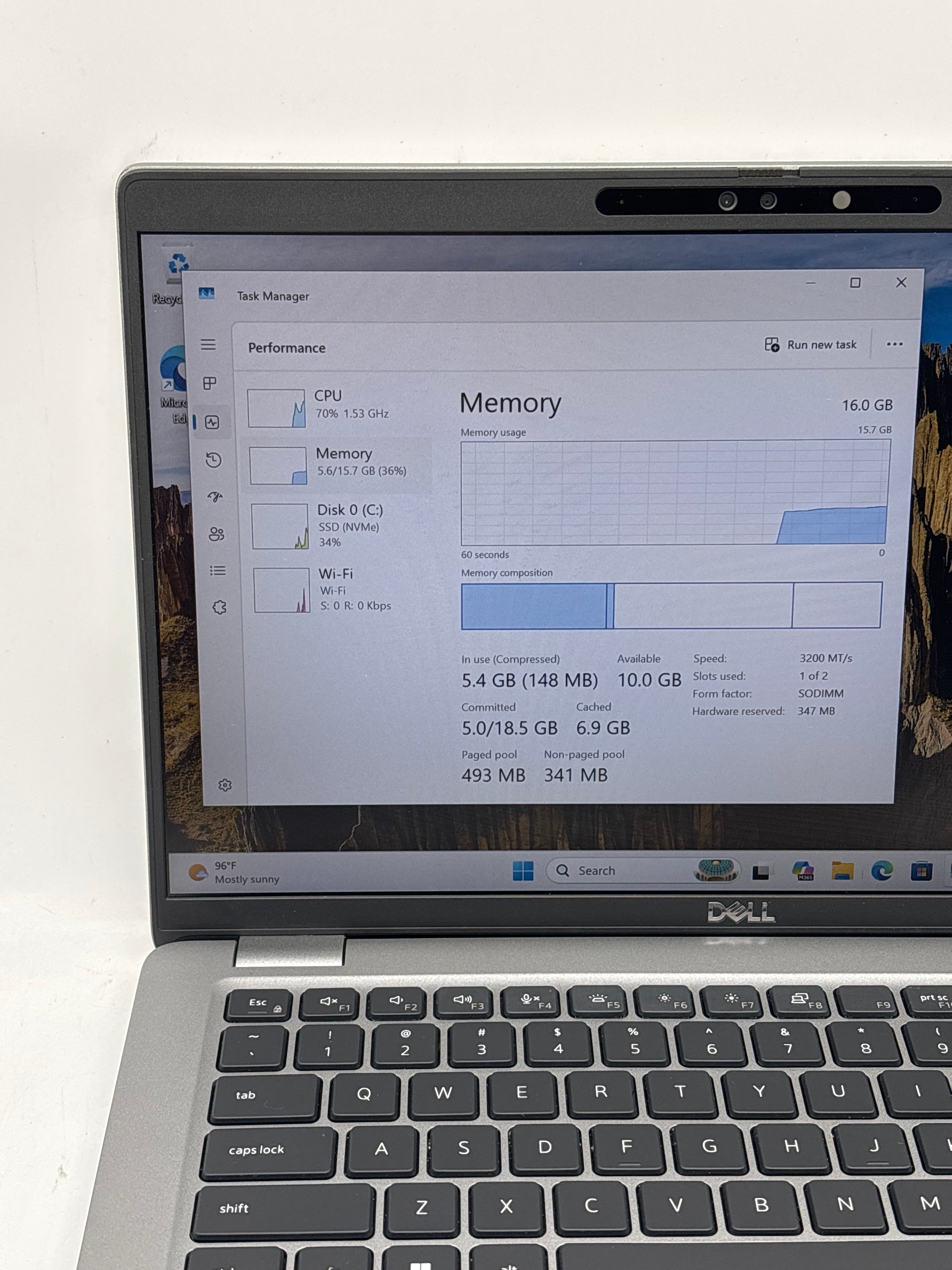 Dell Latitude 5440 14" i5-1335U 16GB RAM 256GB SSD Gray - Used