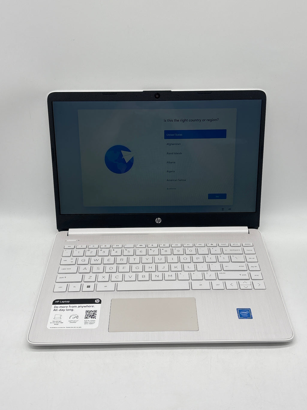 HP 14-dq0080nr Celeron N4020 4GB RAM 64GB eMMC Used