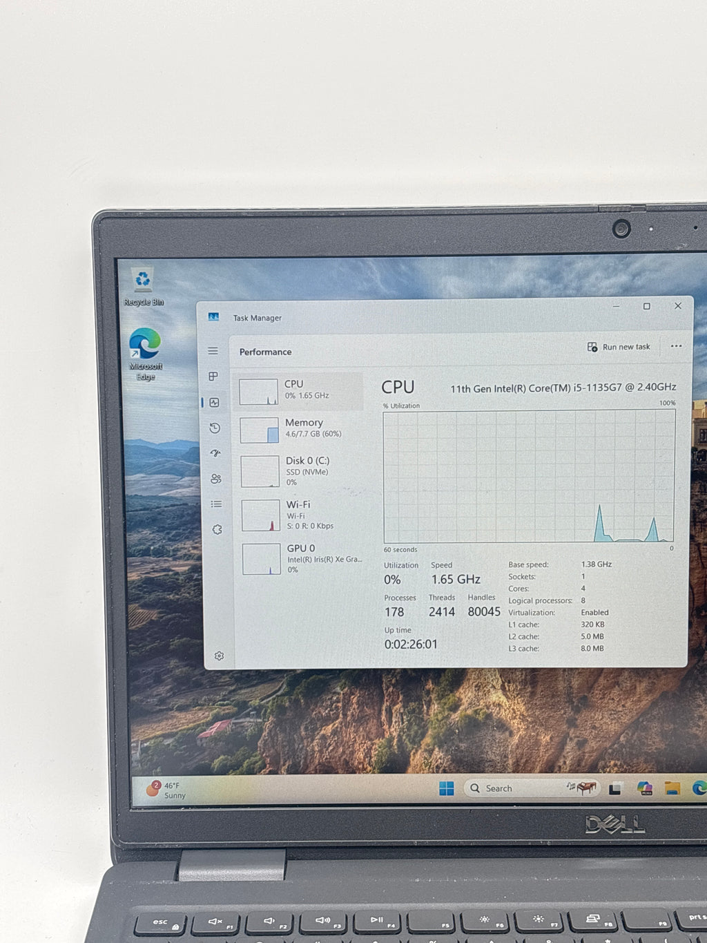 Dell Latitude 3520 i5-1135G7 8GB RAM 256GB SSD