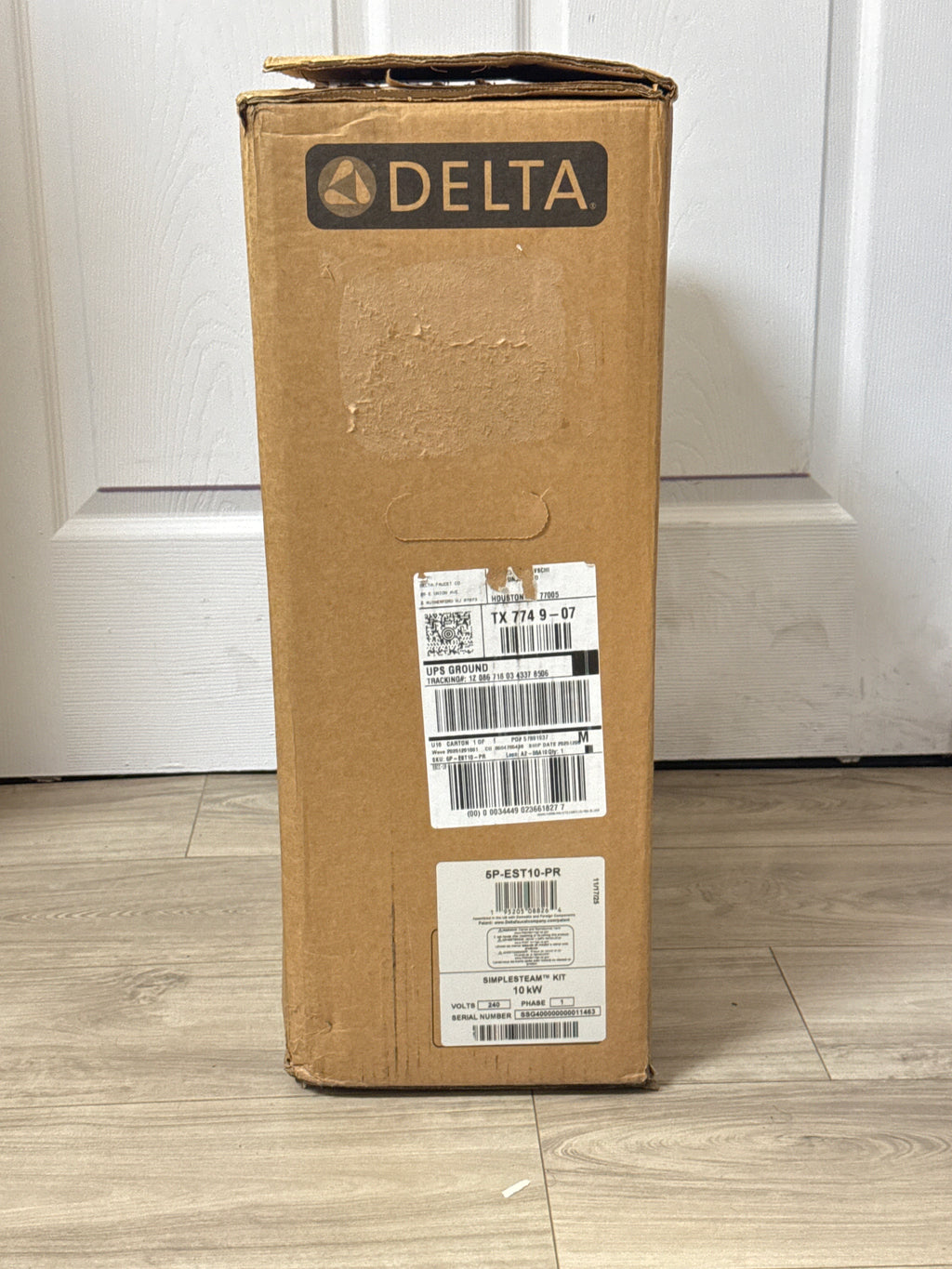 Delta 5P-EST10-PR 10 kW Steam Shower Generator Kit 240V - New Open Box