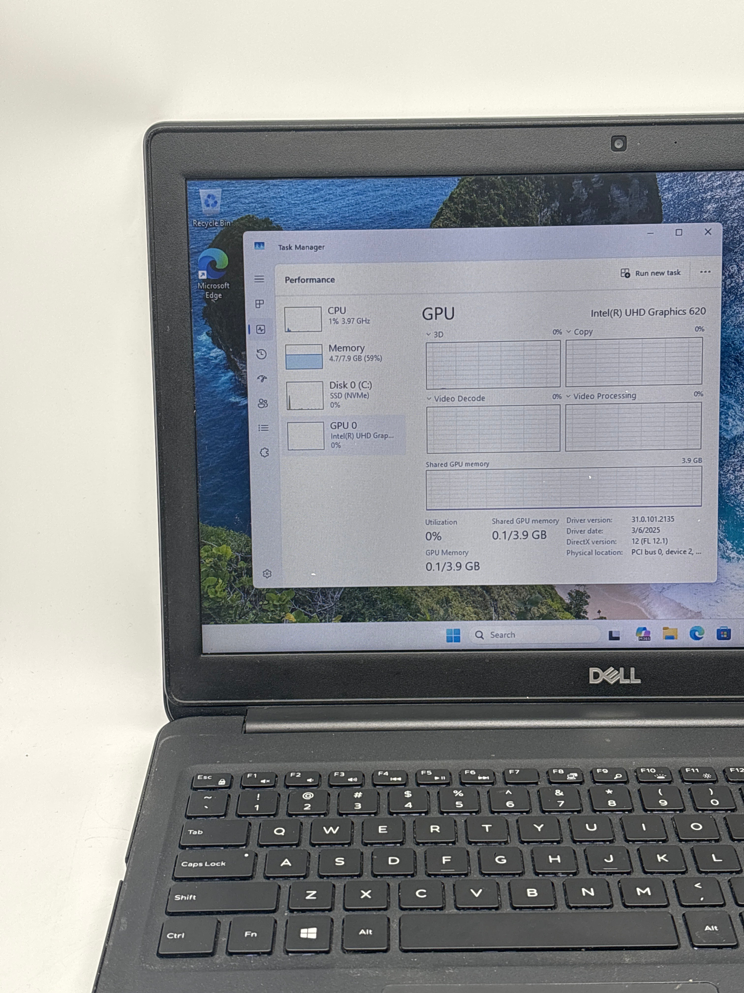 Dell Latitude 3500 15.6" i5-8365U 8GB RAM 512GB SSD - Remotely Managed
