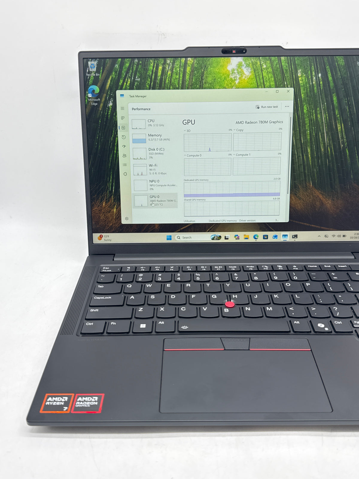 Lenovo ThinkPad E14 Gen 7 Ryzen 7 250 16GB RAM 512GB SSD Black 14in - For Parts