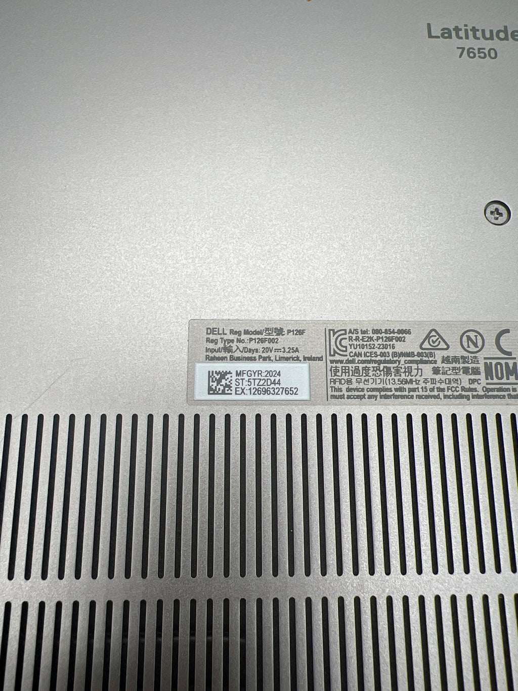 Dell Latitude 7650 Ultra 7 16GB RAM 512GB SSD - Used