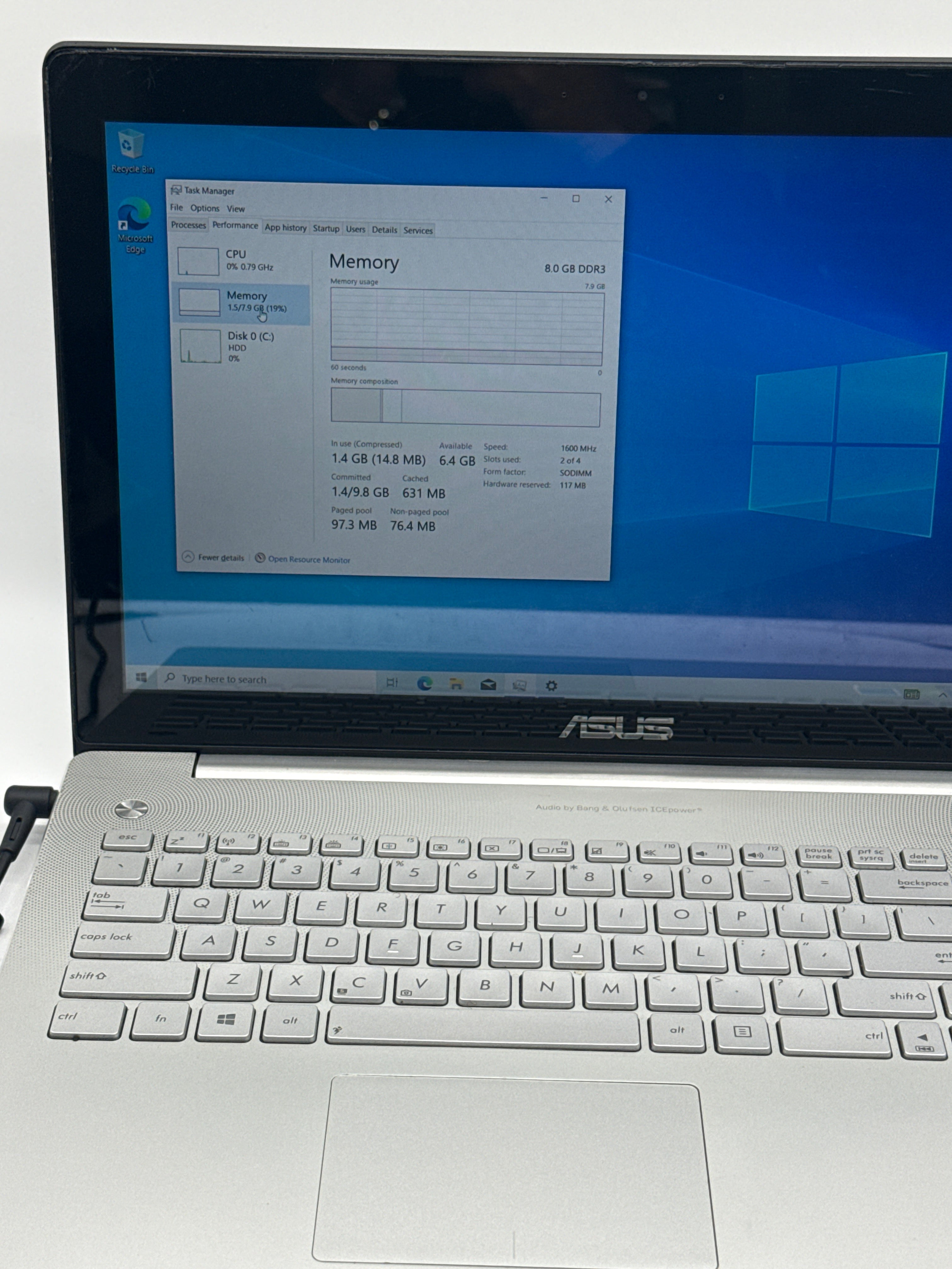Asus N550J 15.6" Intel i7 2.4GHz 8GB RAM 1TB HDD - Bad Battery