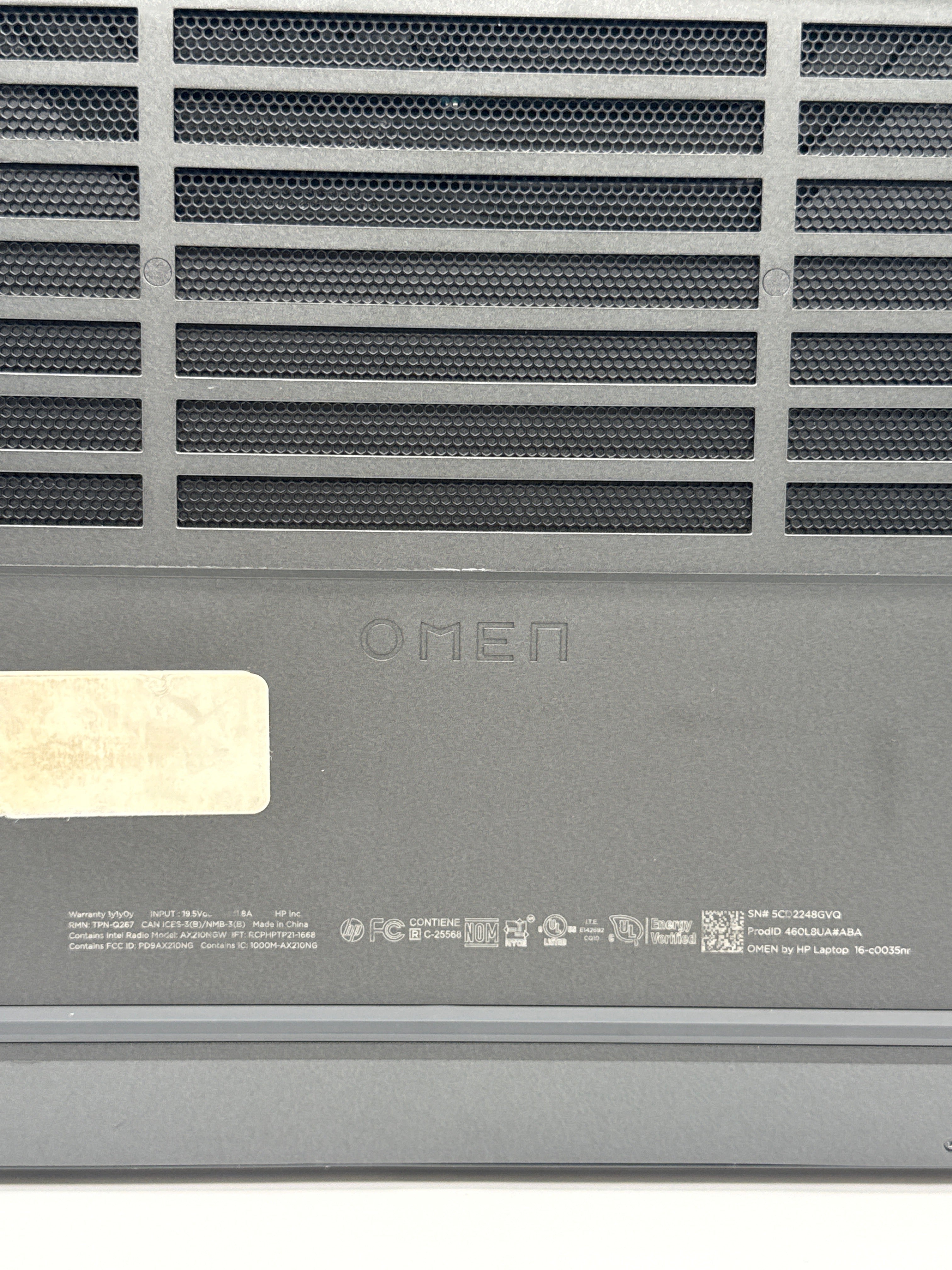 HP Omen 16-c005nr Ryzen 7 5800H 16GB RAM 1.5TB SSD RTX 3060