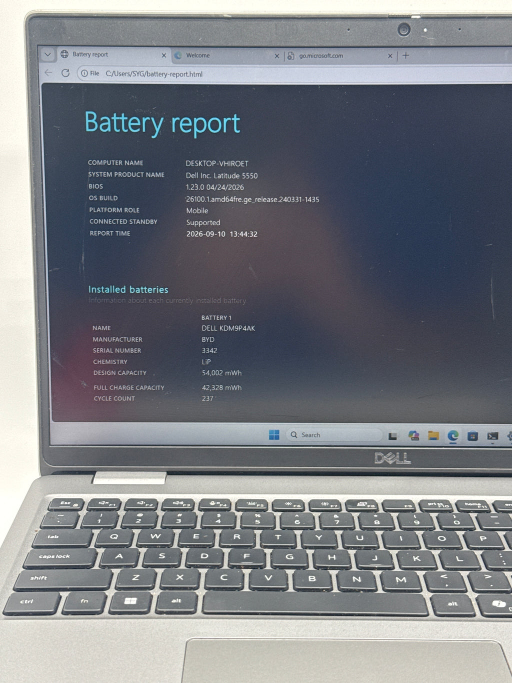Dell Latitude 5550 15" Ultra 7 155U 16GB RAM 512GB SSD - Used