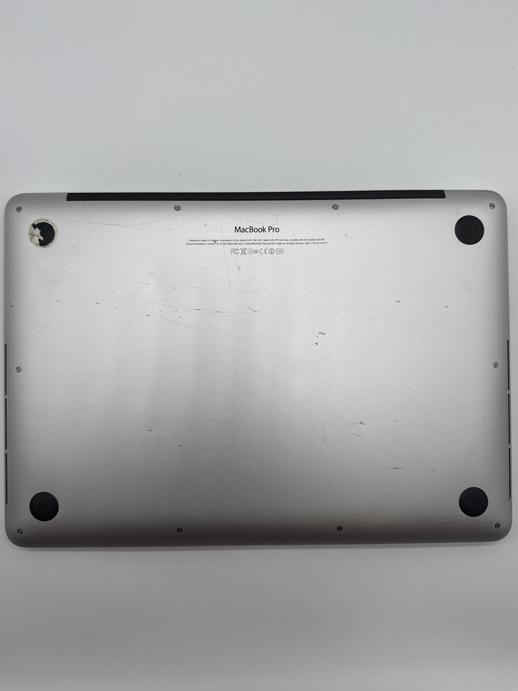 Apple MacBook Pro A1425 13 inch Intel Core i5 8 GB RAM 256 GB SSD Silver