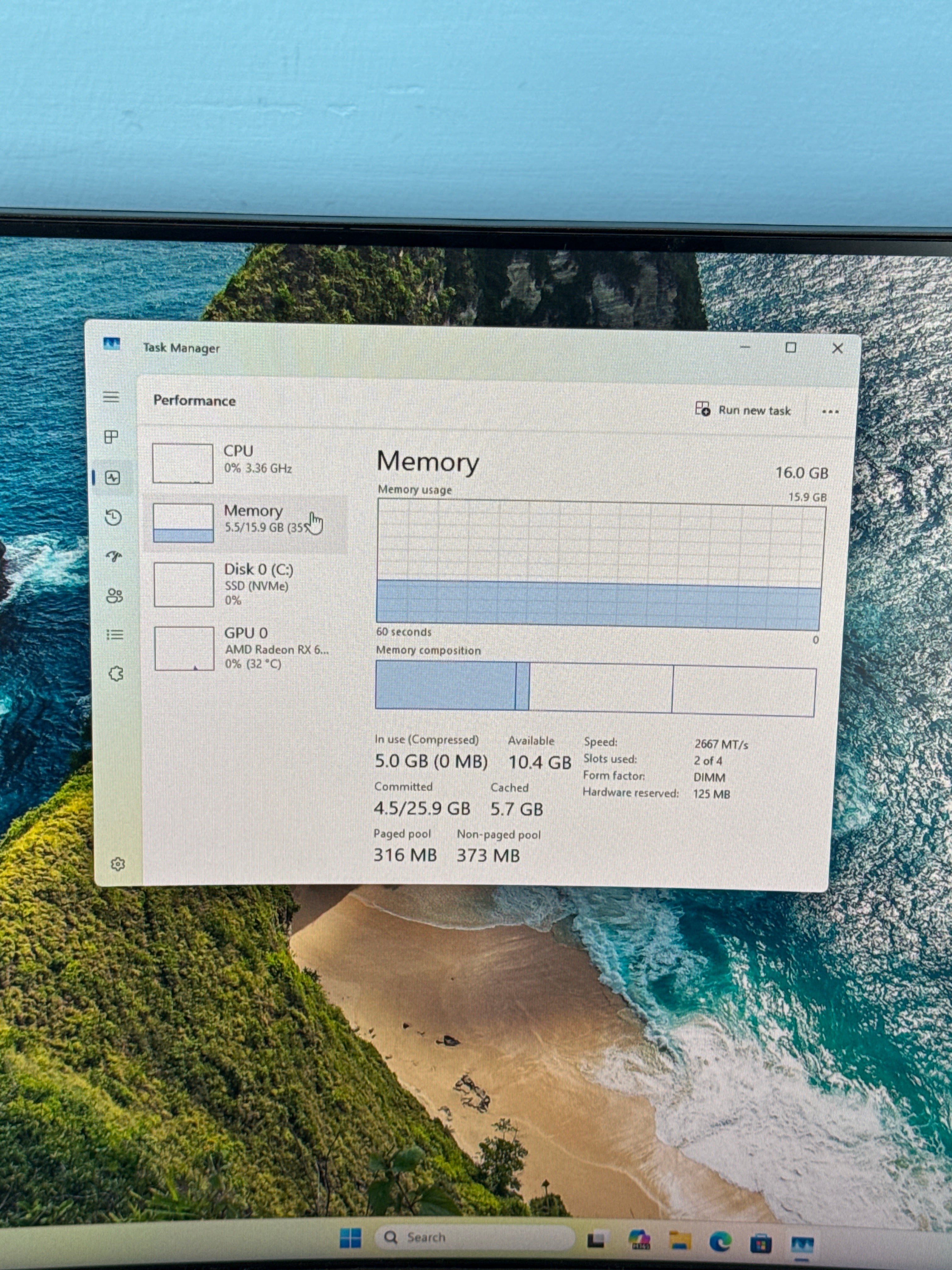 PowerSpec Ryzen 5 5600G RX 6600 XT 16GB RAM 512GB SSD - Broken Leg