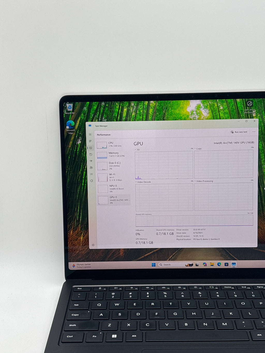 Microsoft Surface Laptop 7 2107 Ultra 7 268V 32GB RAM 1TB SSD - For Parts (READ)