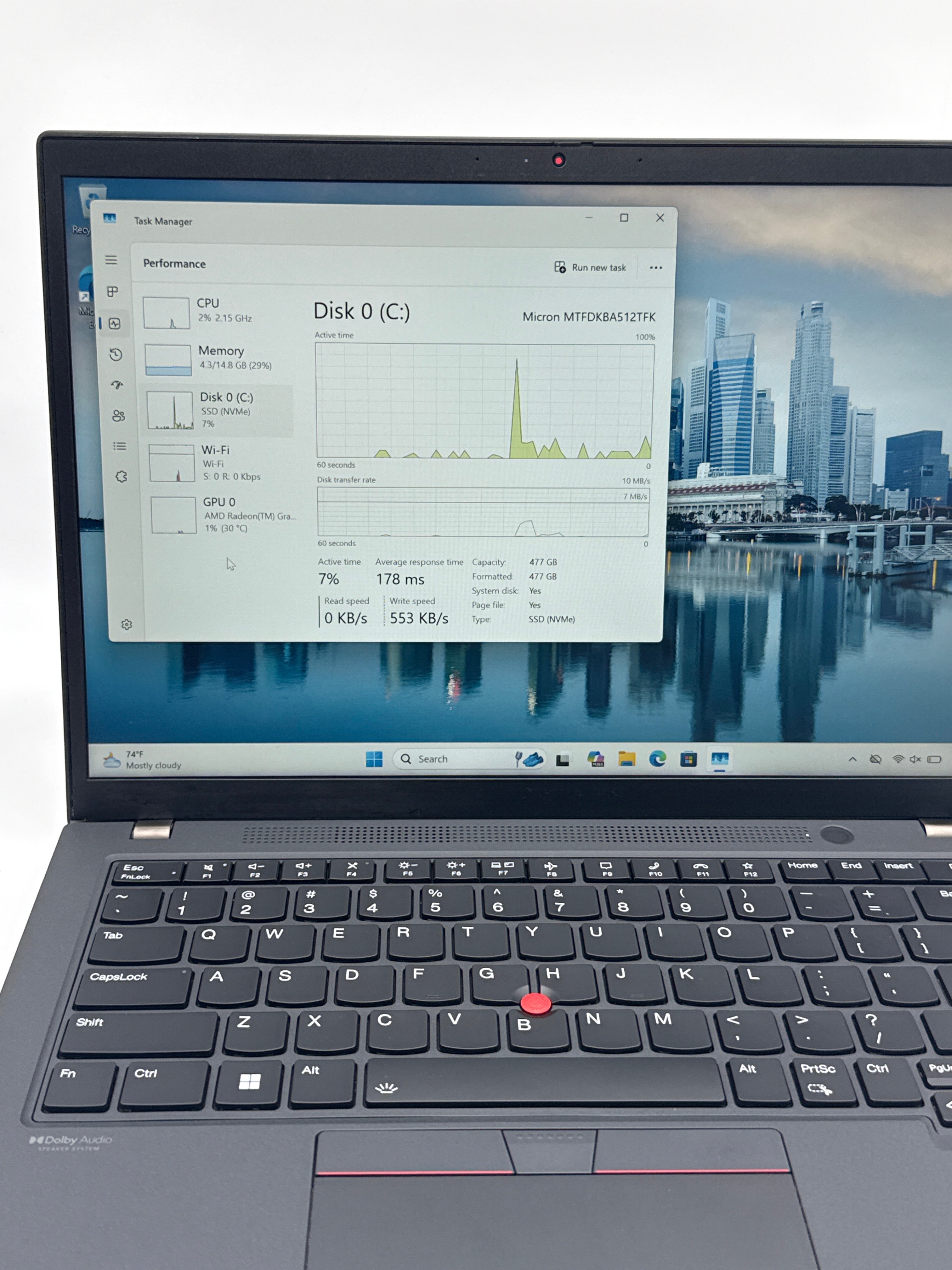Lenovo ThinkPad T14 Gen 3 TOUCH  AMD Ryzen 7 PRO 6850U 16GB RAM 512GB SSD