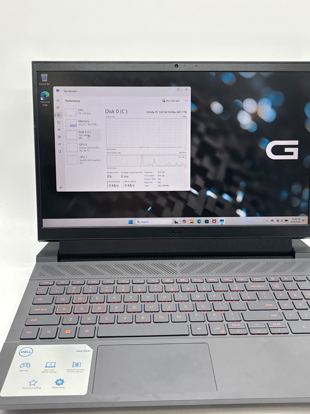 Dell G15 5530 i9-13900HX 32GB RAM 1TB SSD RTX 4060 - Used