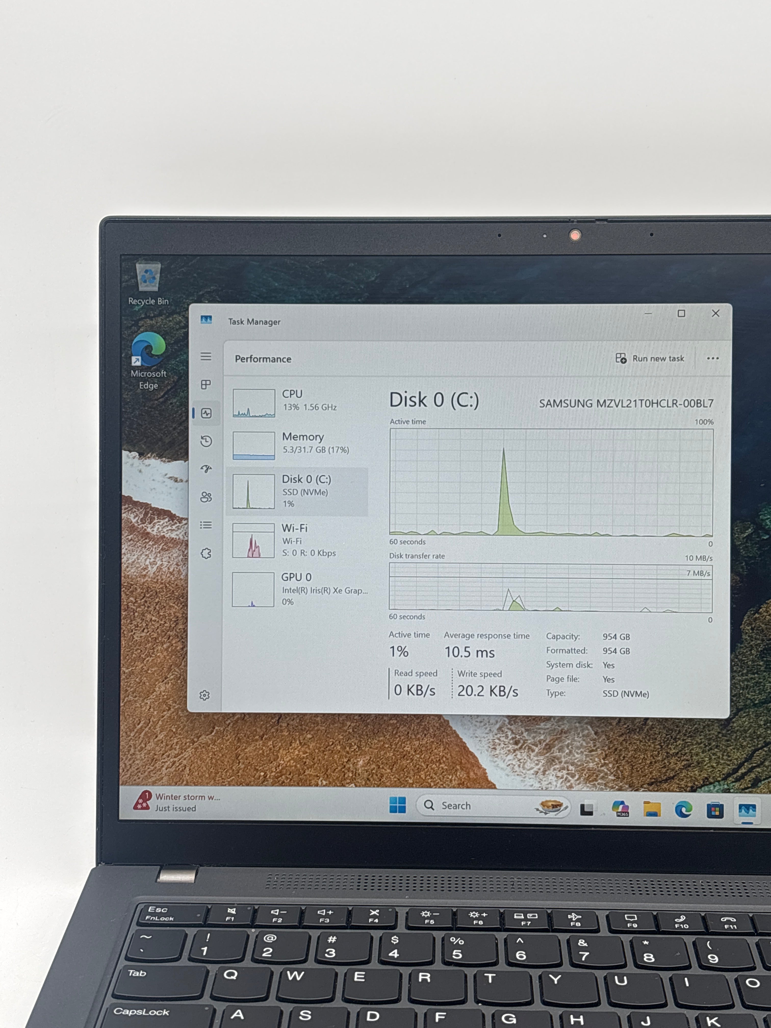 Lenovo ThinkPad T14 Gen 3 i7-1270P 32 GB 1 TB SSD Black
