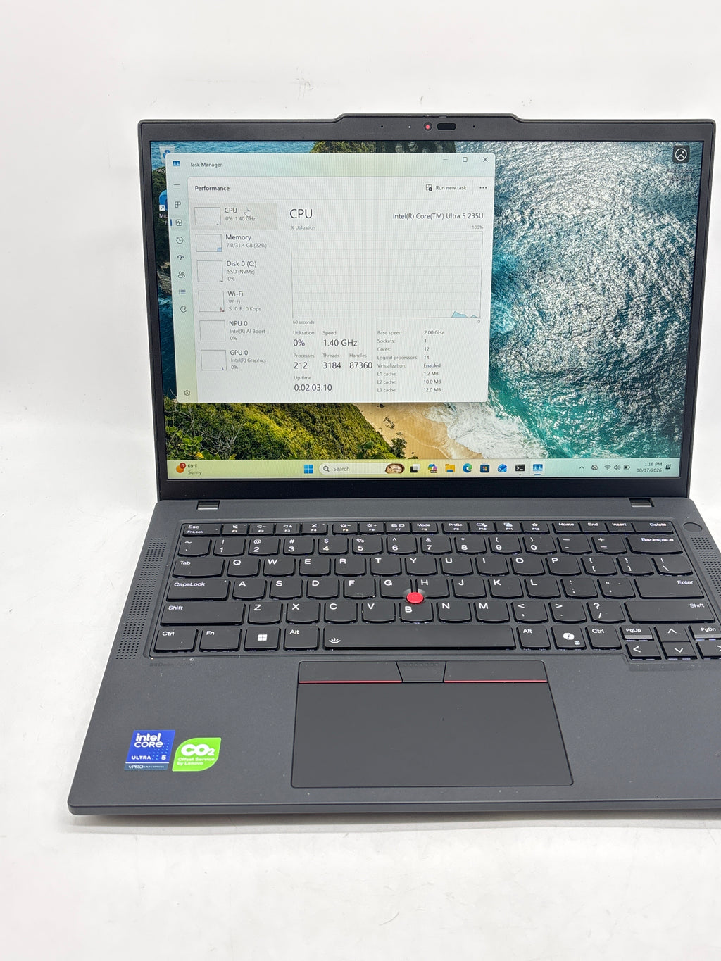 Lenovo ThinkPad T14 Gen 6 Intel Core Ultra 5 235U 32GB RAM 512GB SSD 14in - Used