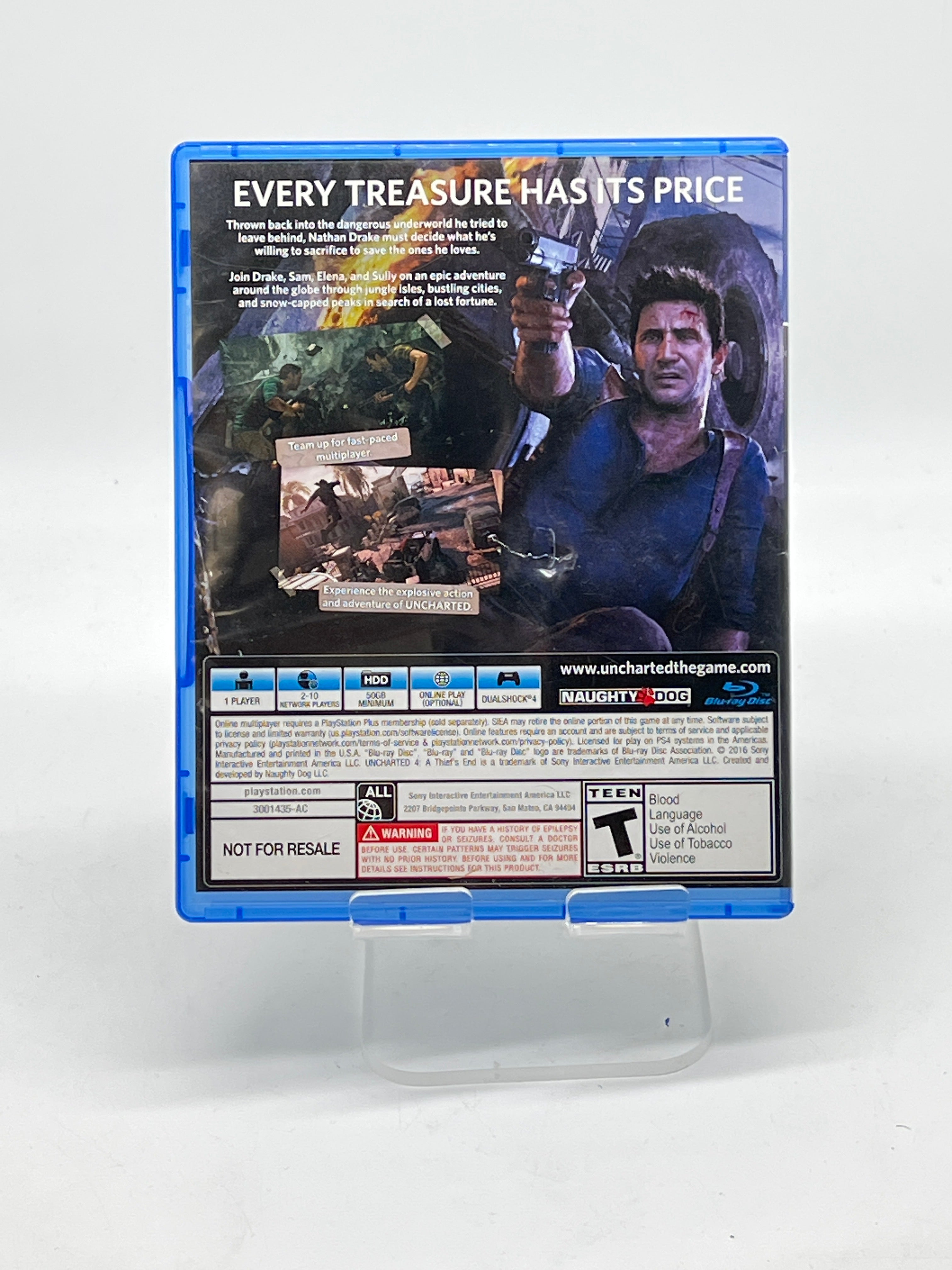 Sony PlayStation 4 Uncharted 4 A Thief's End Game with Box