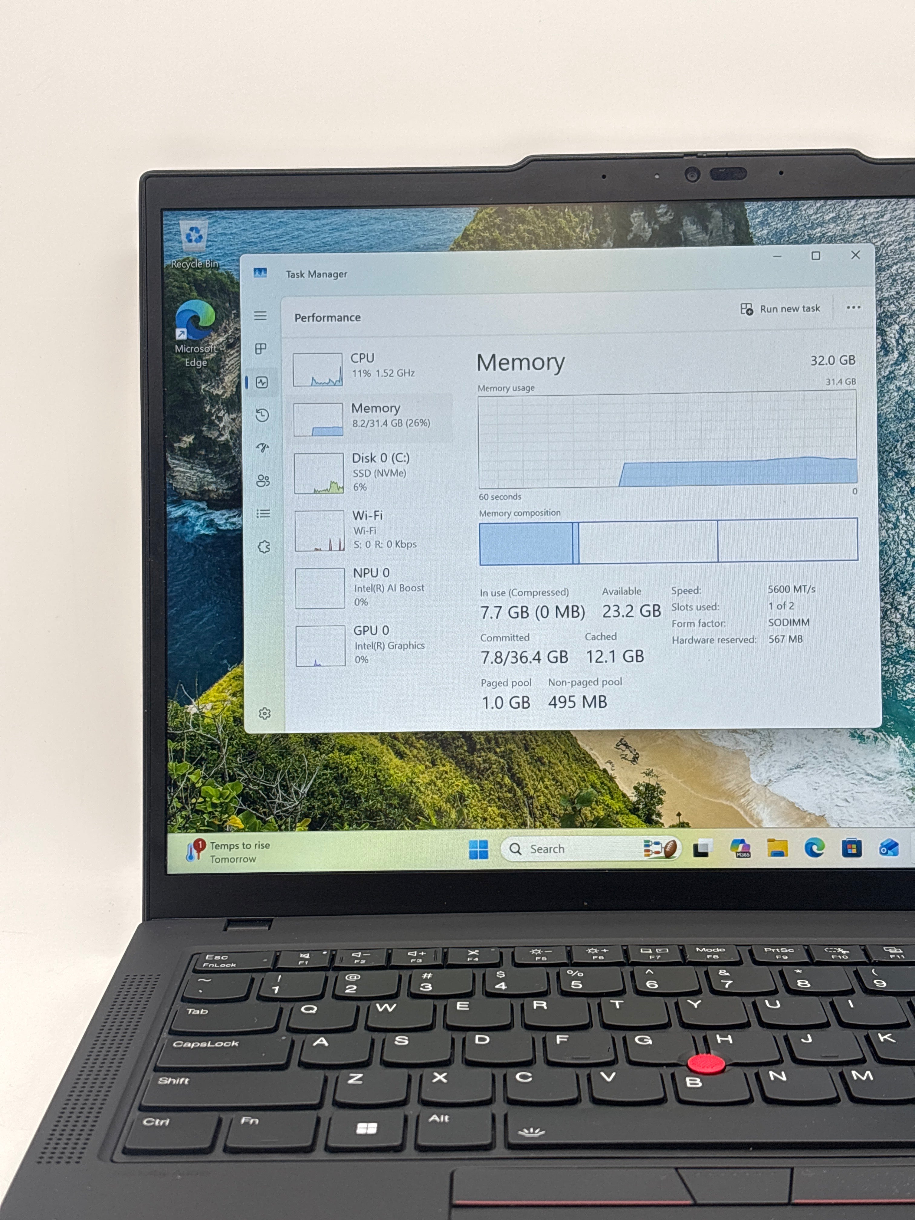 Lenovo ThinkPad T14 Gen 5 Ultra 5 135U 32GB RAM 512GB SSD
