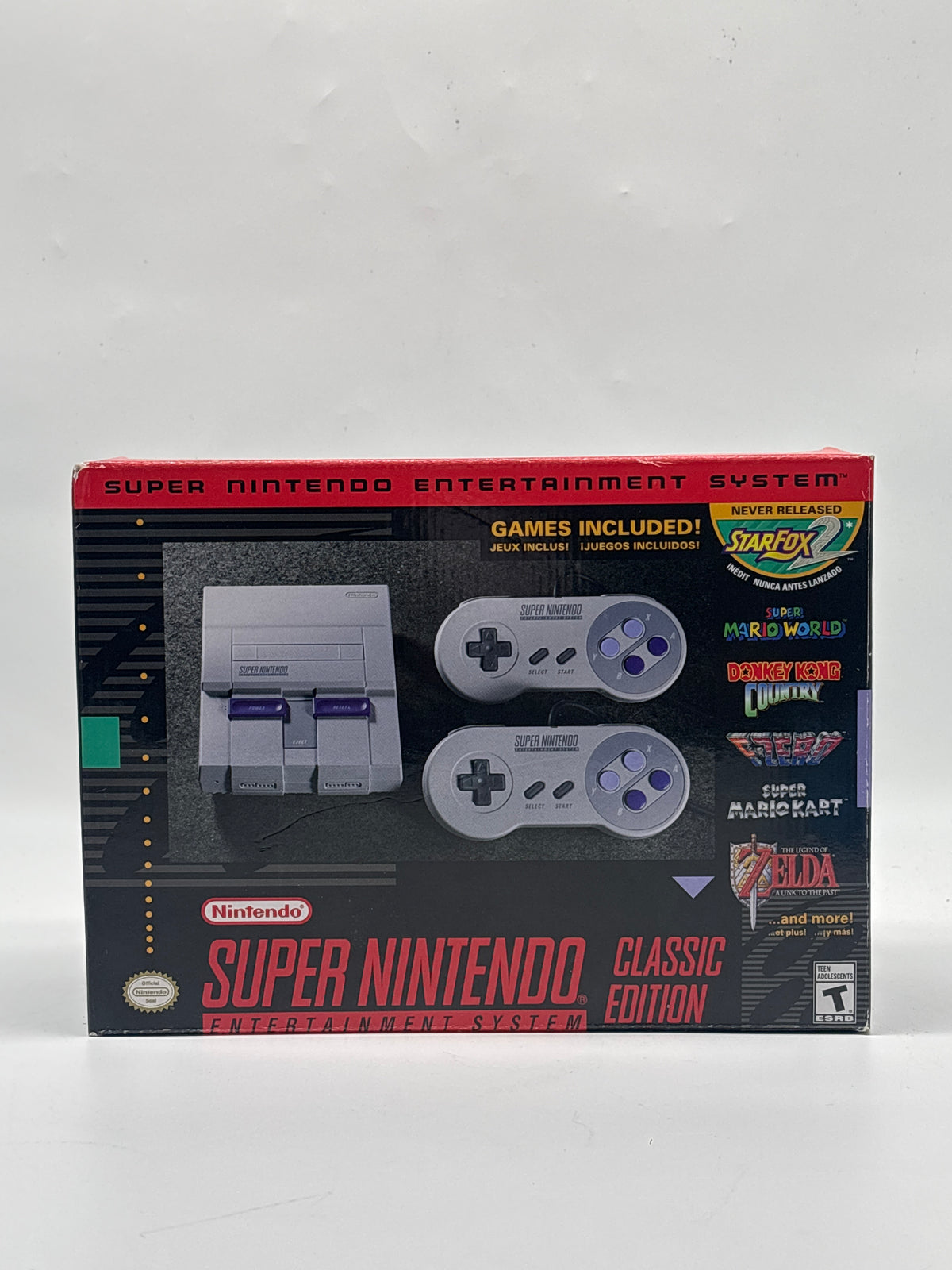 Nintendo SNES Classic Edition Mini Console CLV-S-SNSG-USZ 21 Games with 2 - Used