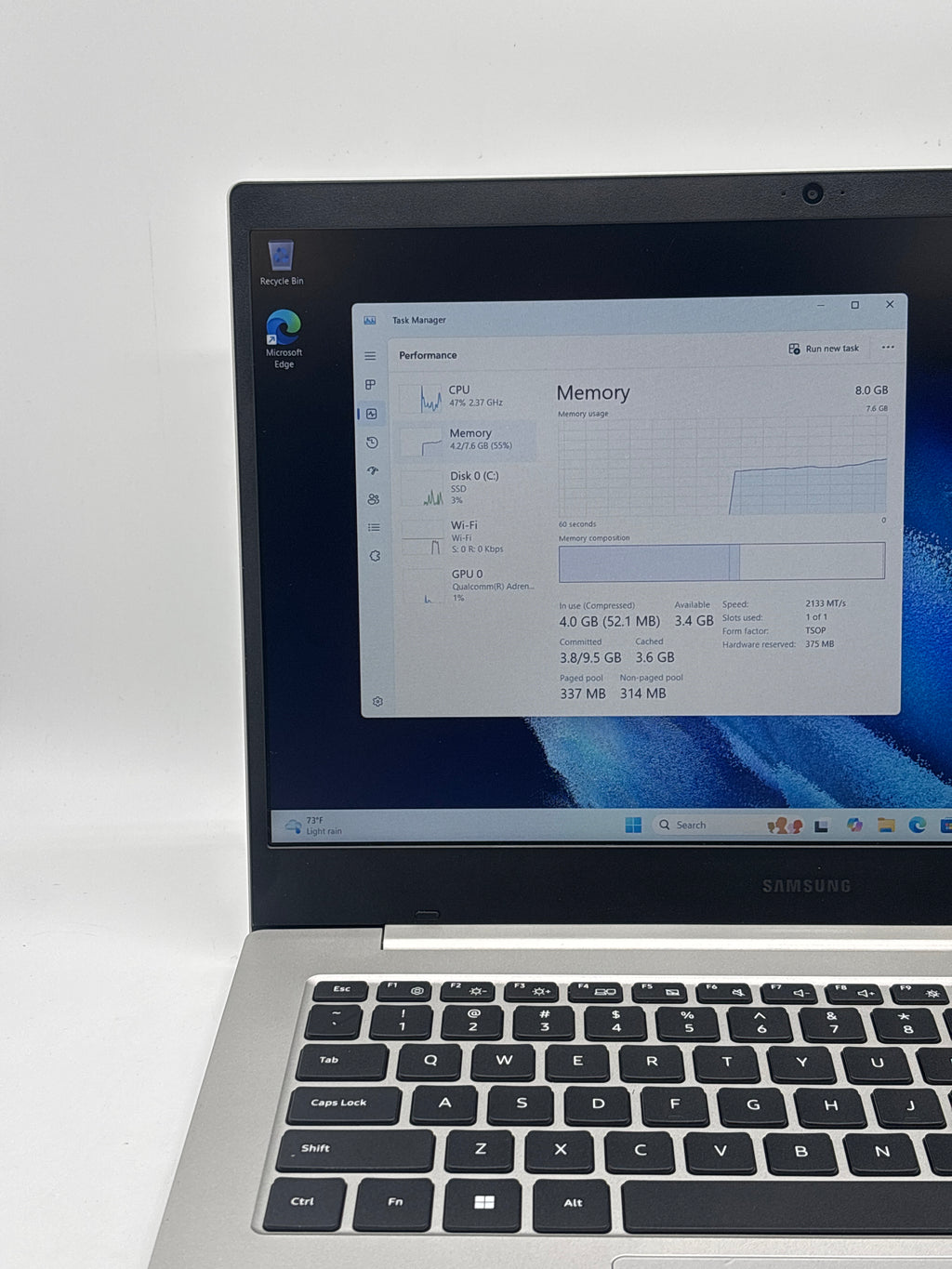 Samsung Galaxy Book Go 5G NP545XLA Snapdragon 8cx Gen 2 8GB RAM 256GB SSD