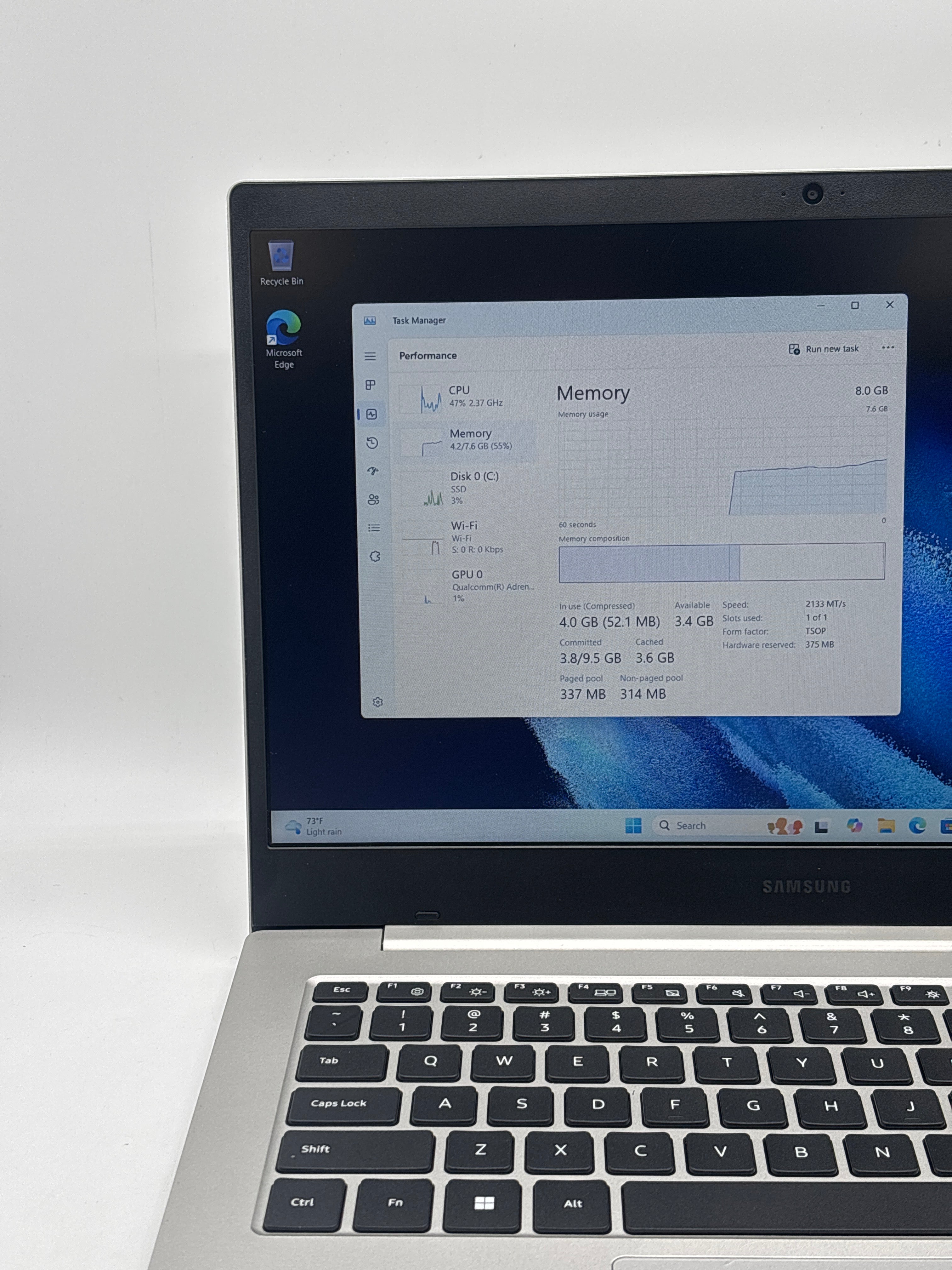 Samsung Galaxy Book Go 5G NP545XLA Snapdragon 8cx Gen 2 8GB RAM 256GB SSD