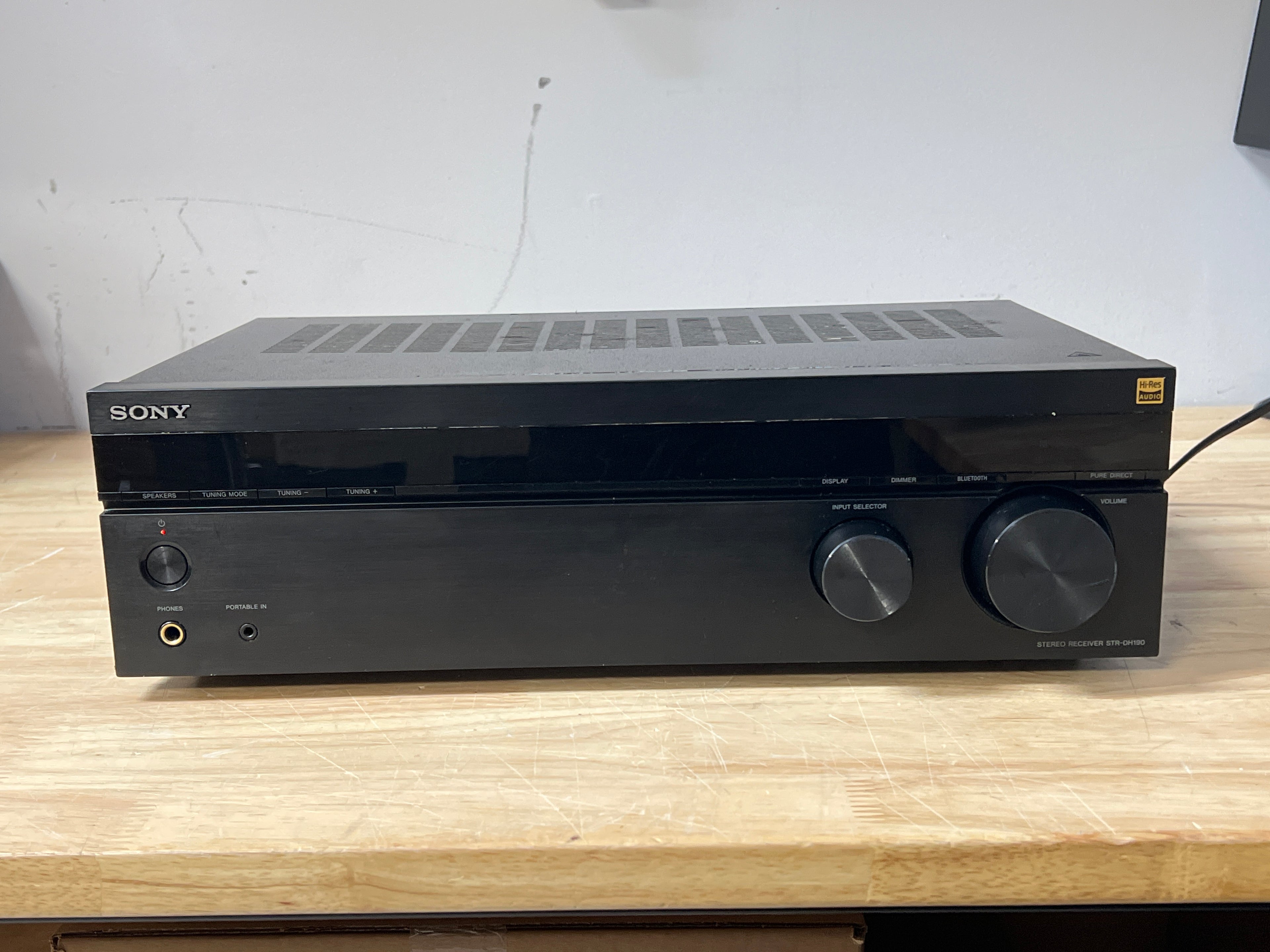 Sony STR-DH190 Stereo Receiver 2.0 Channel Black - For Parts