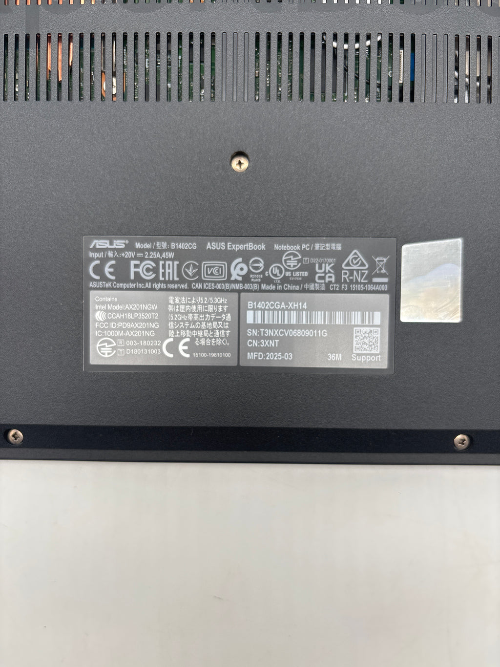 Asus Expertbook B1402CG Intel N100 4GB RAM 128GB SSD