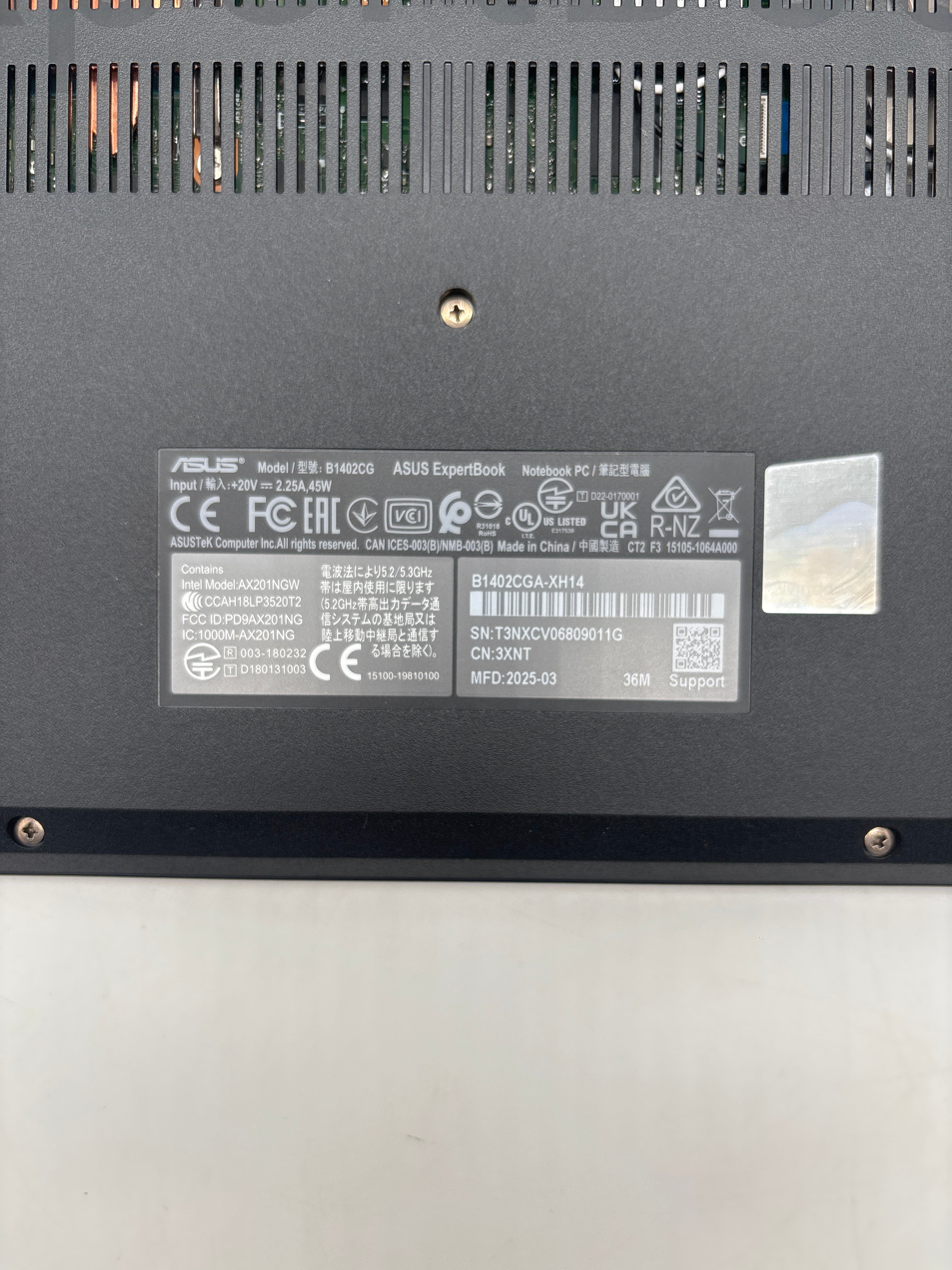 Asus Expertbook B1402CG Intel N100 4GB RAM 128GB SSD