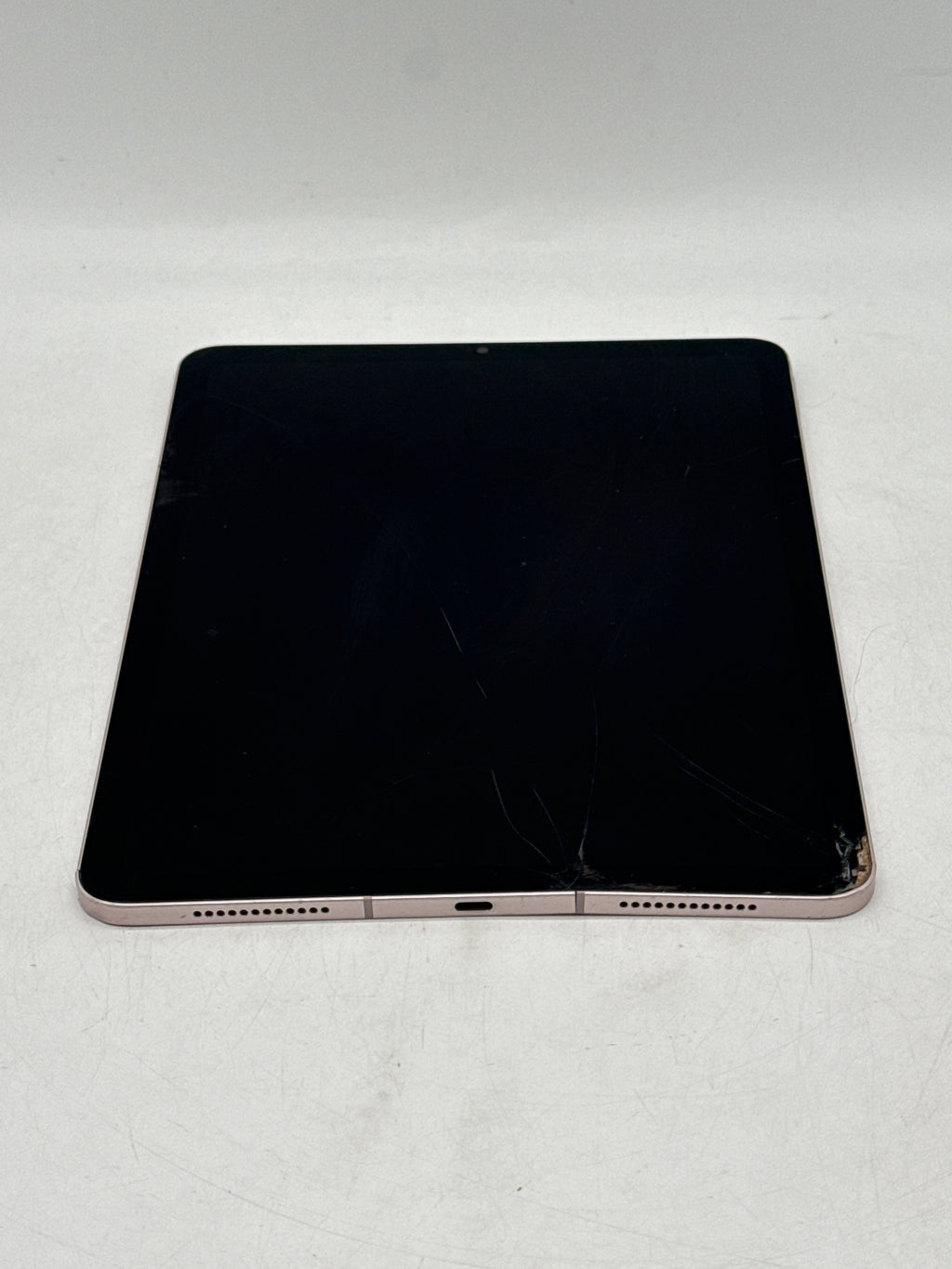 Apple iPad Air 5th Gen A2589 Cellular Pink 256GB cracked screen & bent