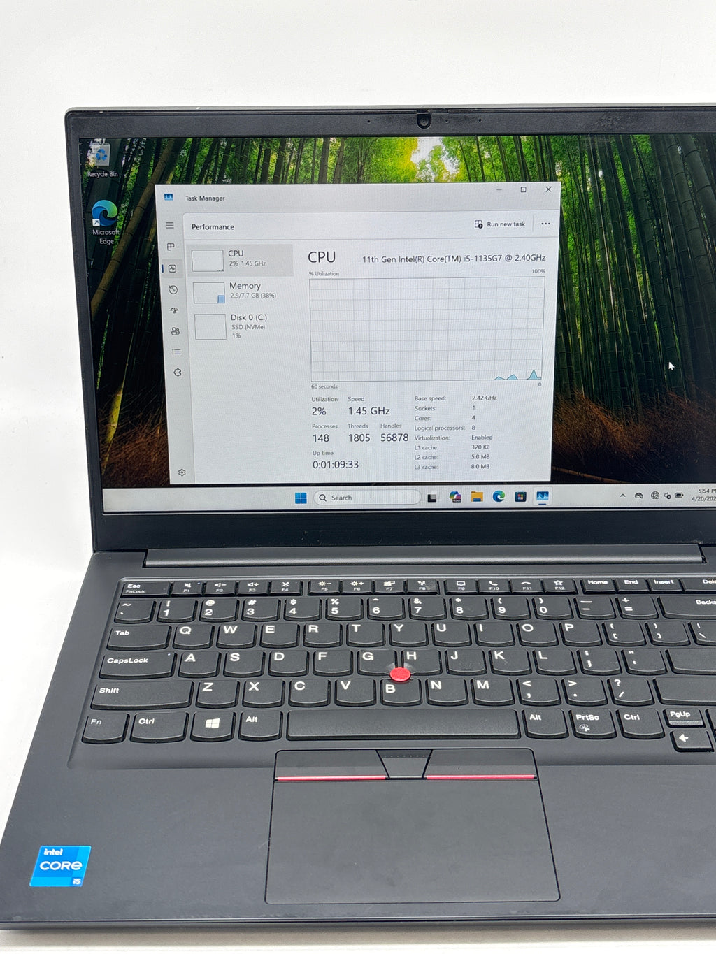 Lenovo ThinkPad E14 Gen 2 i5-1135G7 8GB RAM 256GB SSD - Used