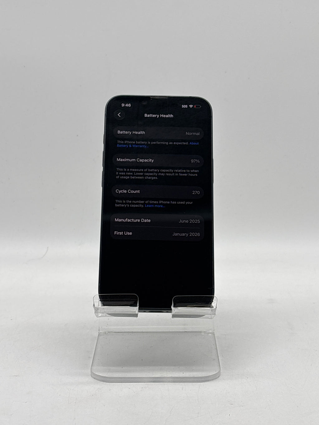 Apple iPhone 16e A3212 128GB Unlocked Black - Used