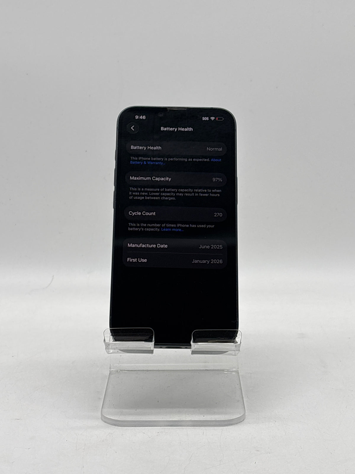 Apple iPhone 16e A3212 128GB Unlocked Black - Used