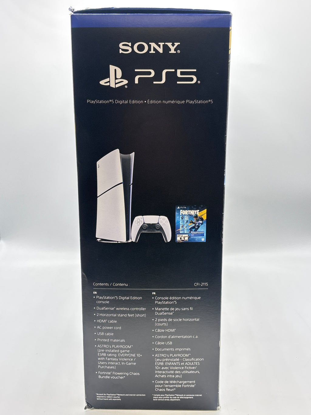 PlayStation 5 Digital CFI-2115 Fortnite Flowering Chaos Bundle 825GB White - New In Box