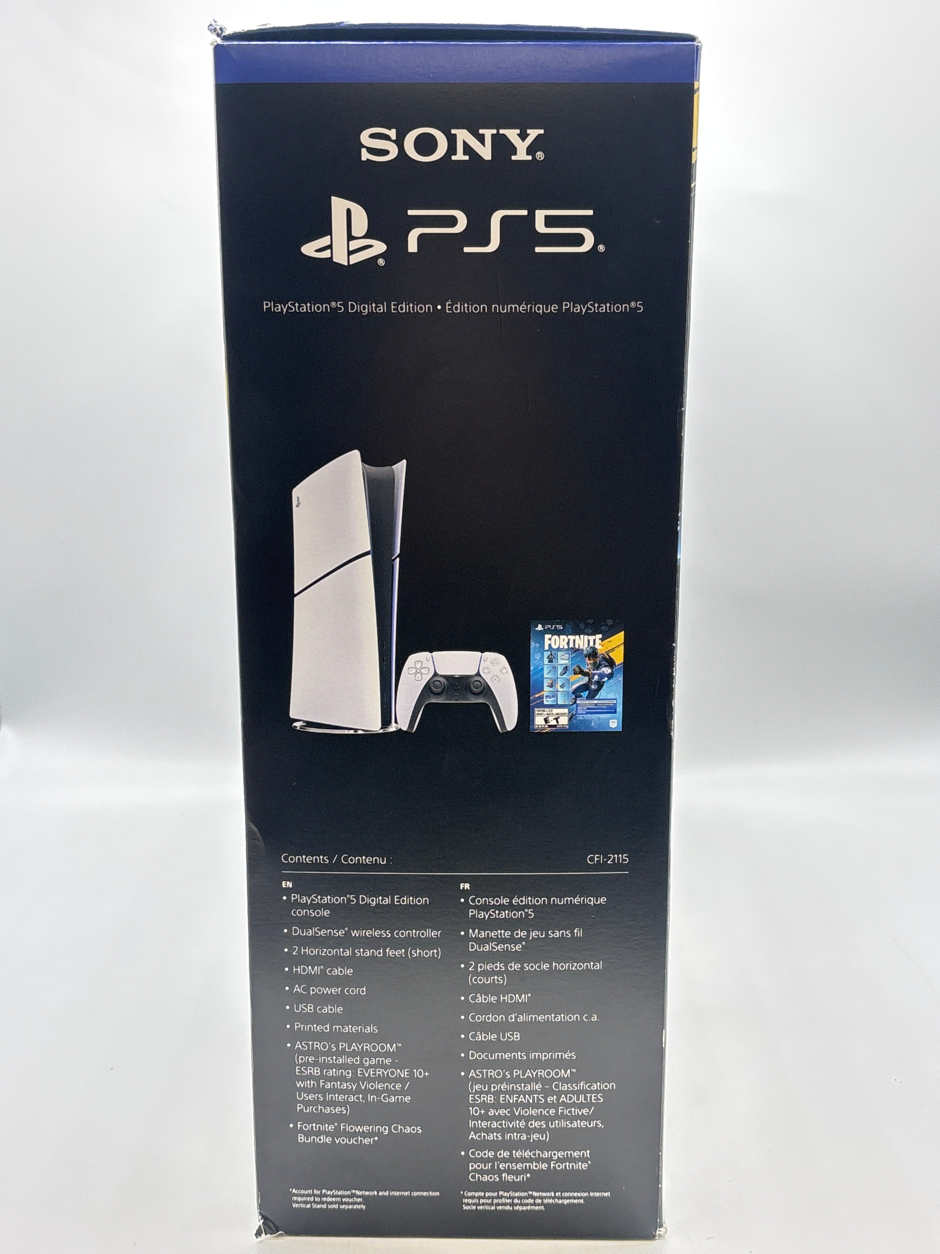 PlayStation 5 Digital CFI-2115 Fortnite Flowering Chaos Bundle 825GB White - New In Box