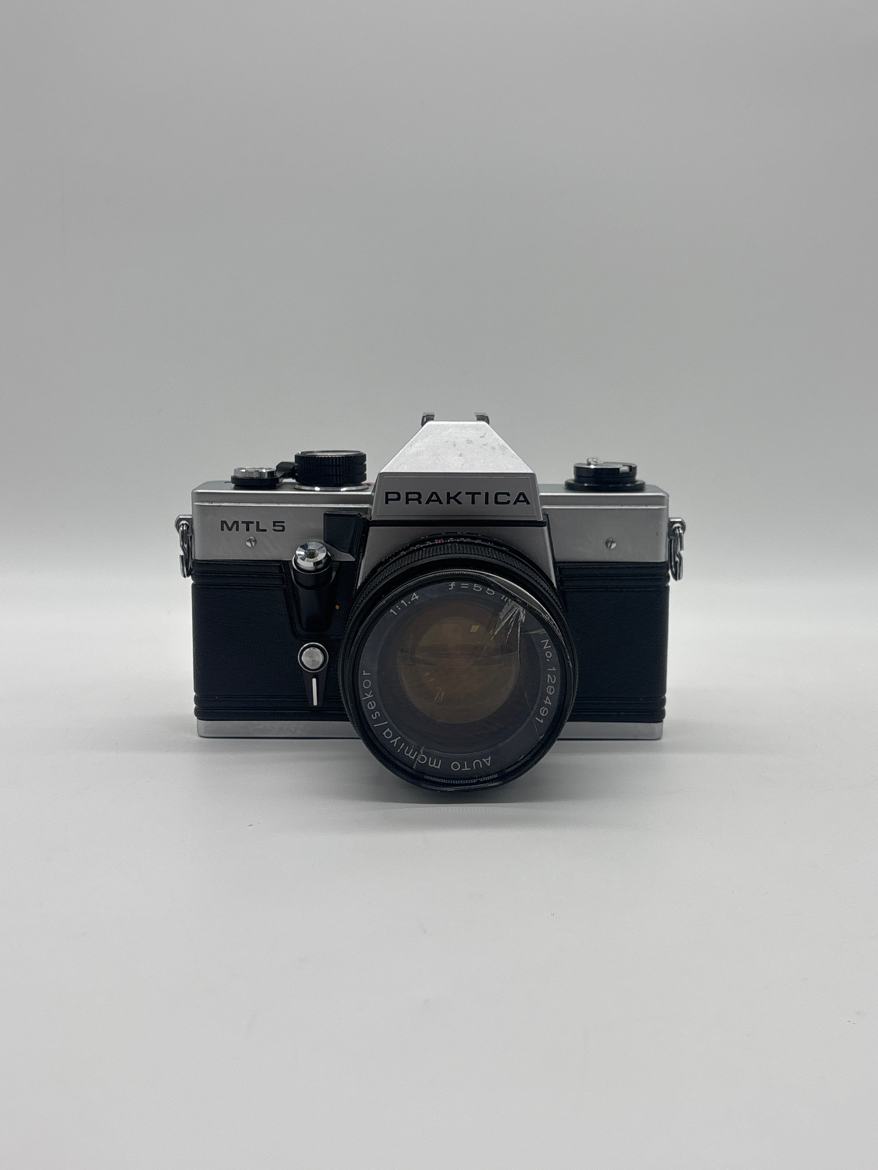 Praktica MTL 5 Vintage Camera - For Parts (Untested, Cracked Lens)