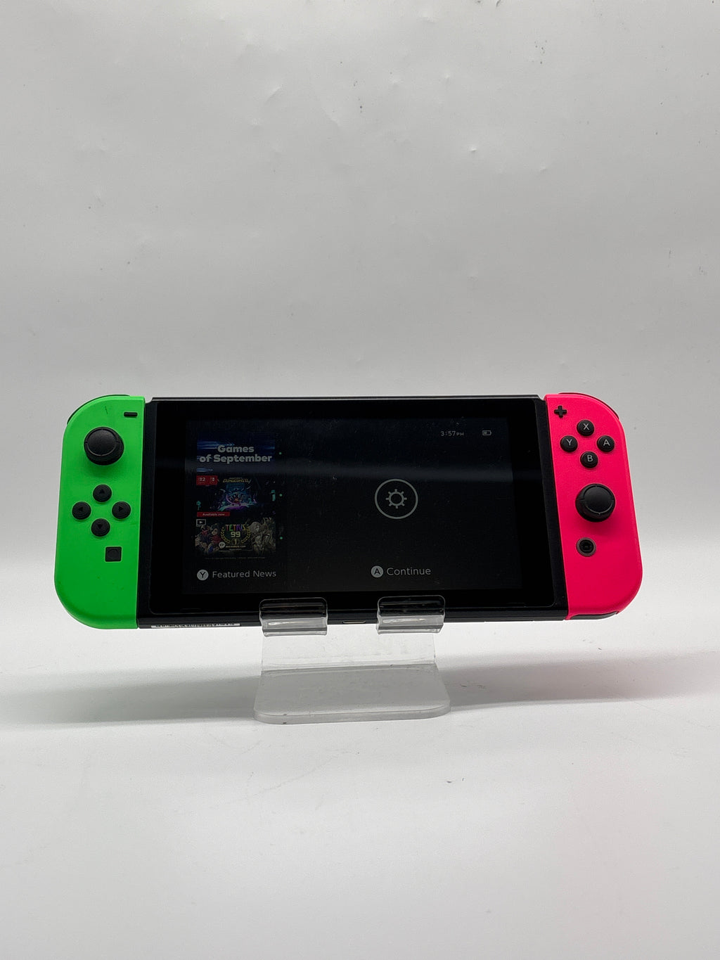 Nintendo Switch HAC-001 32GB Console Neon Joy-Cons Dock Bundle - Used