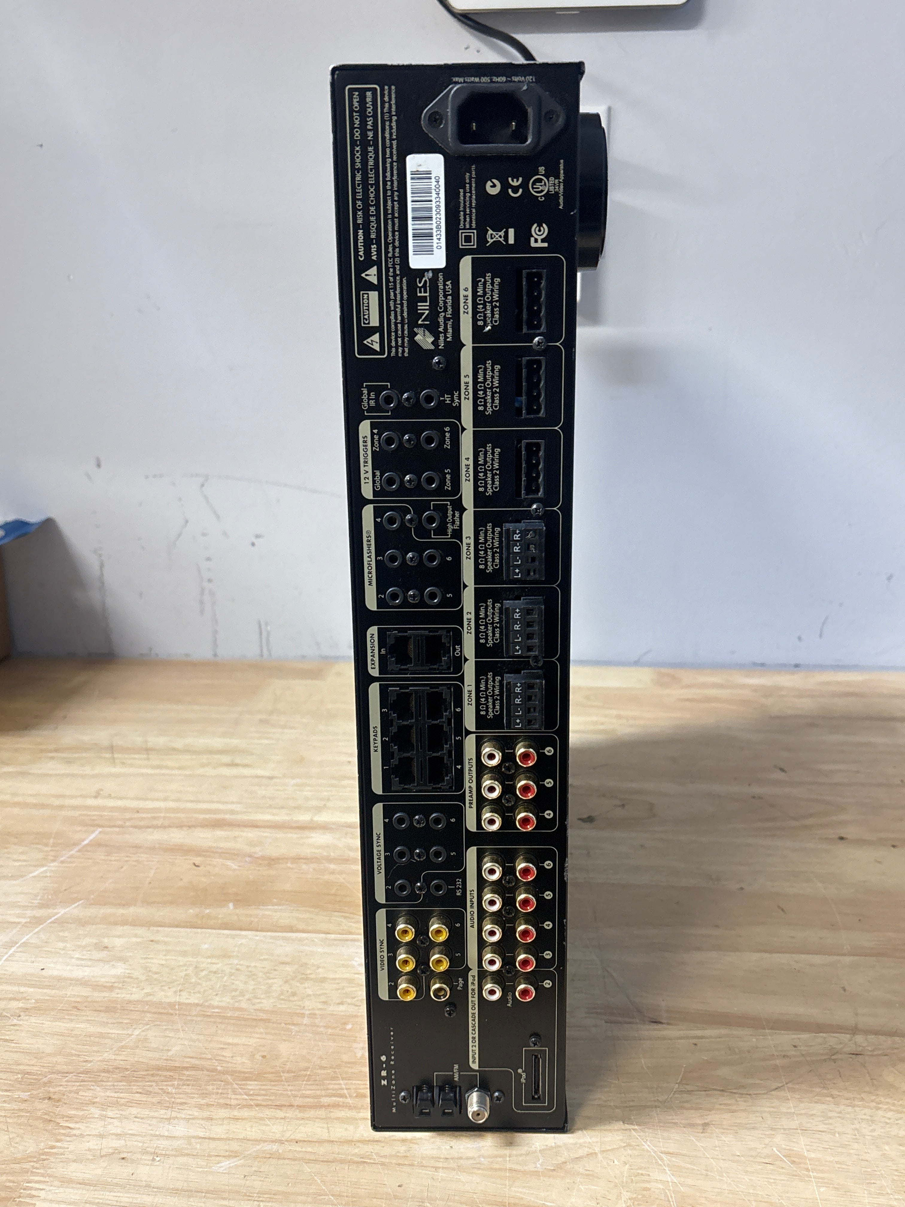 Niles ZR-6 Multi-Zone Receiver Black - For Parts