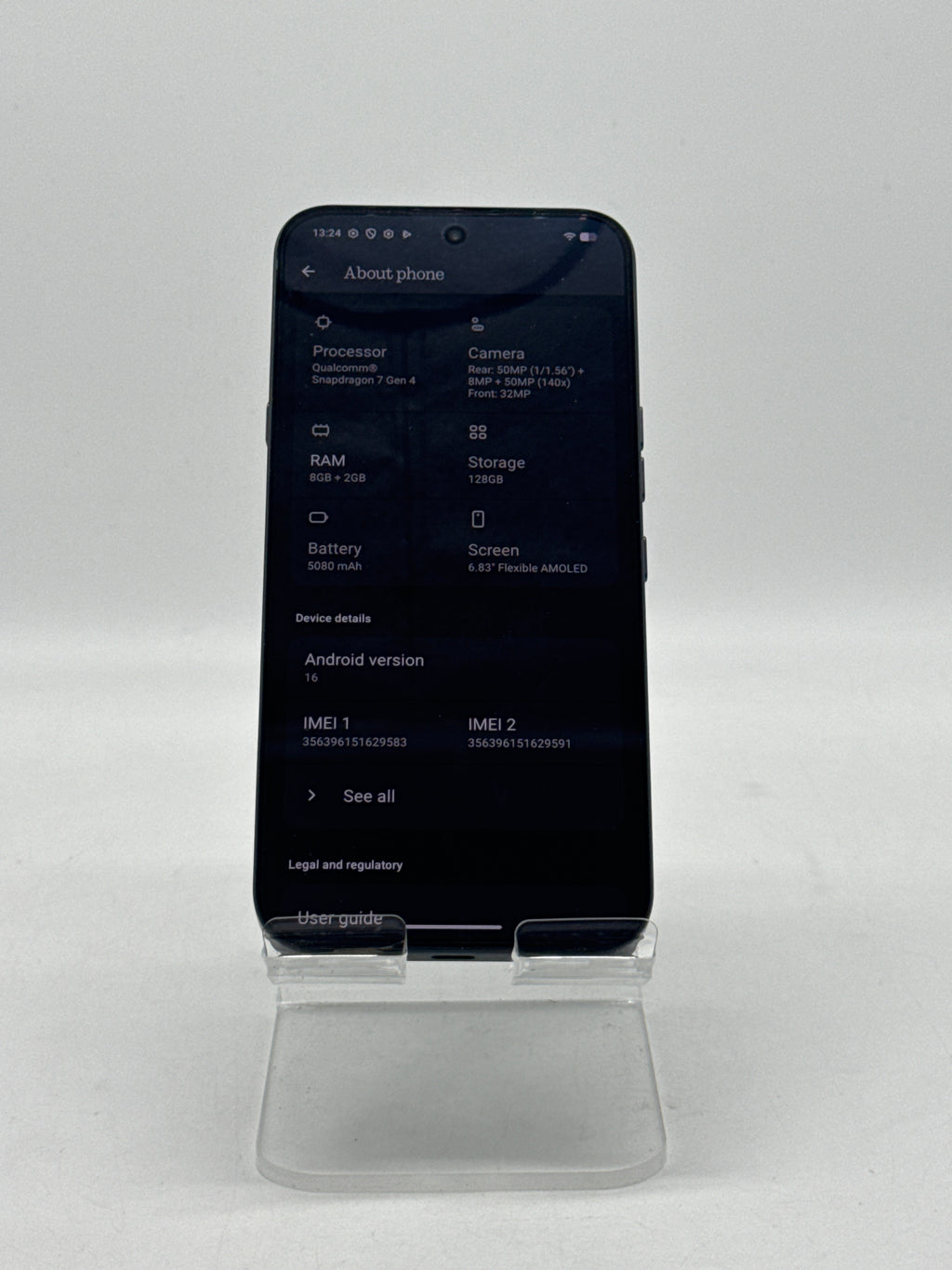 Nothing Phone (4a) Pro 6.83" 128GB 8GB RAM Black Unlocked - Open Box
