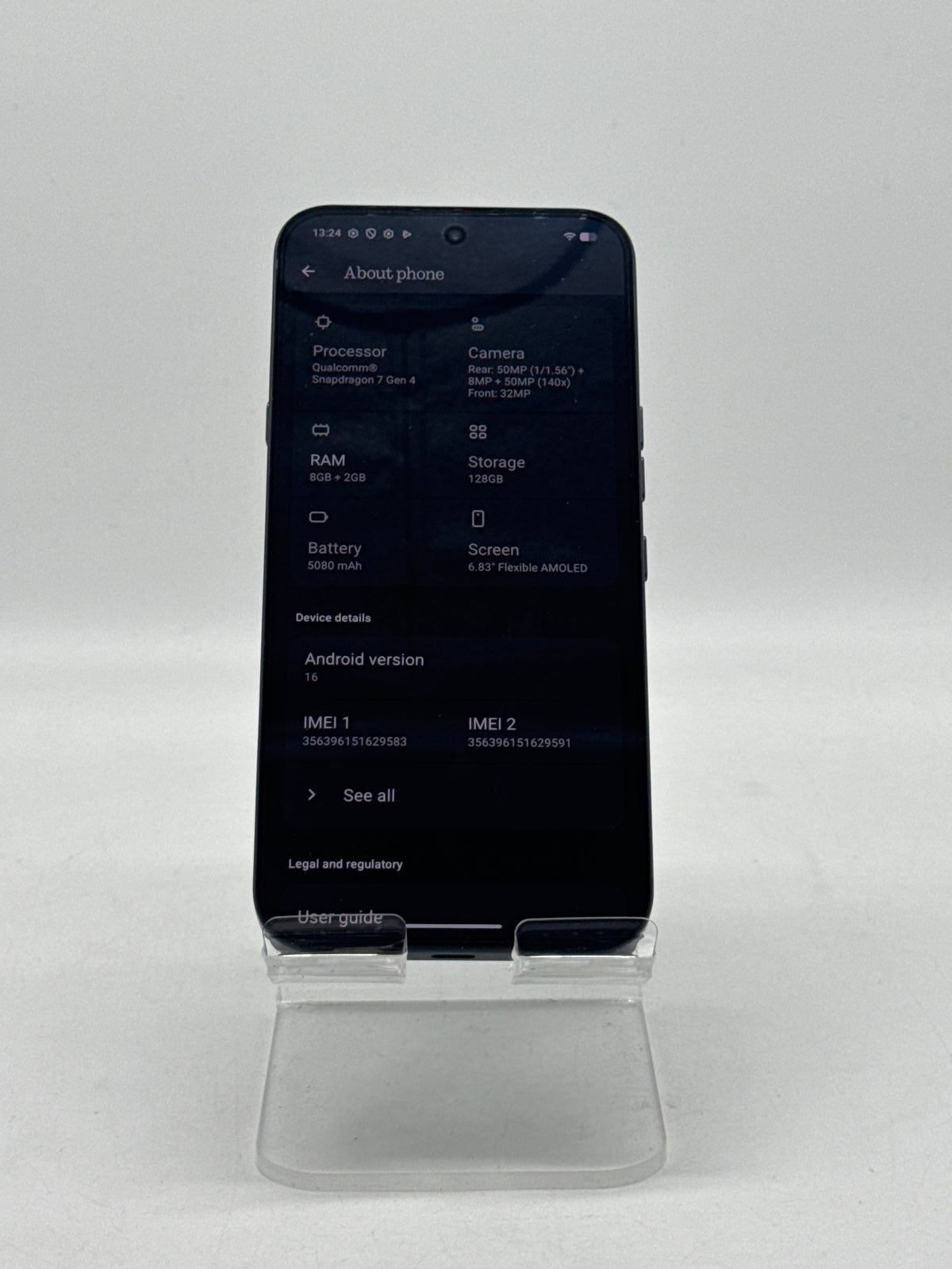 Nothing Phone (4a) Pro 6.83" 128GB 8GB RAM Black Unlocked - Open Box