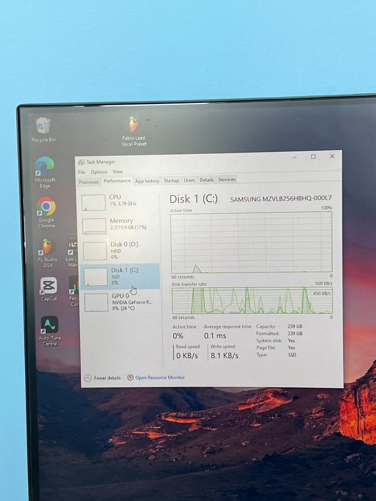 Lenovo Legion T5 26AMR5 AMD Ryzen 7 5800 16GB RAM 256GB SSD+1TB HDD RTX 3060 - Used