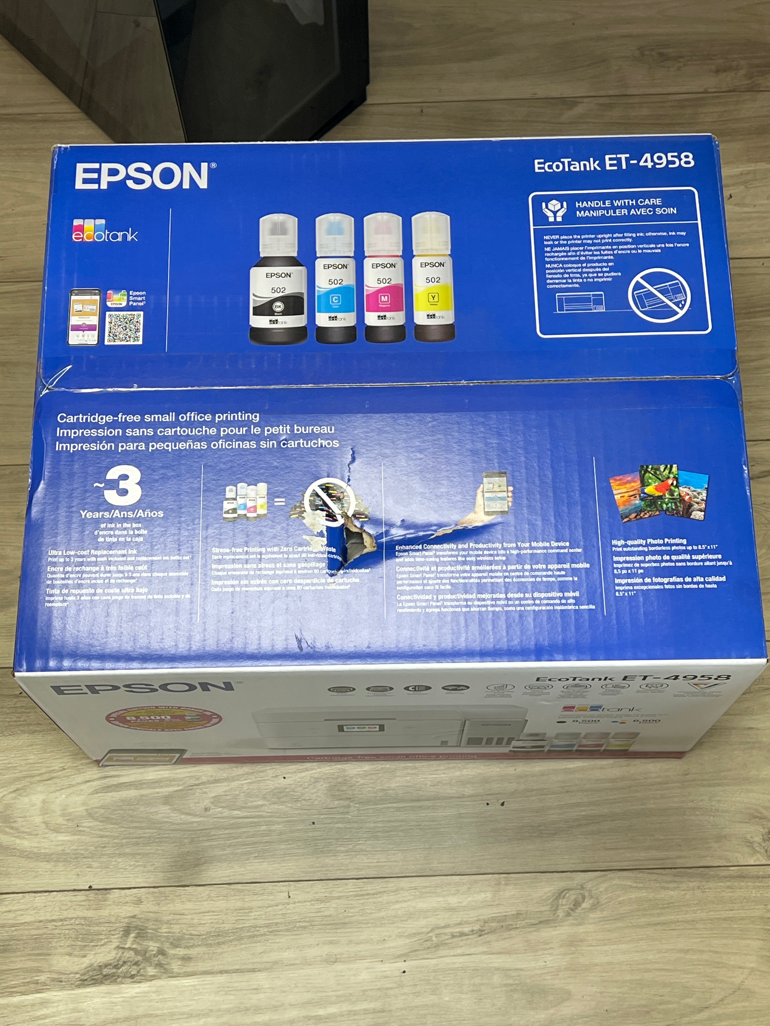 Epson EcoTank ET-4958 All-In-One Wireless Inkjet Printer - New in Box