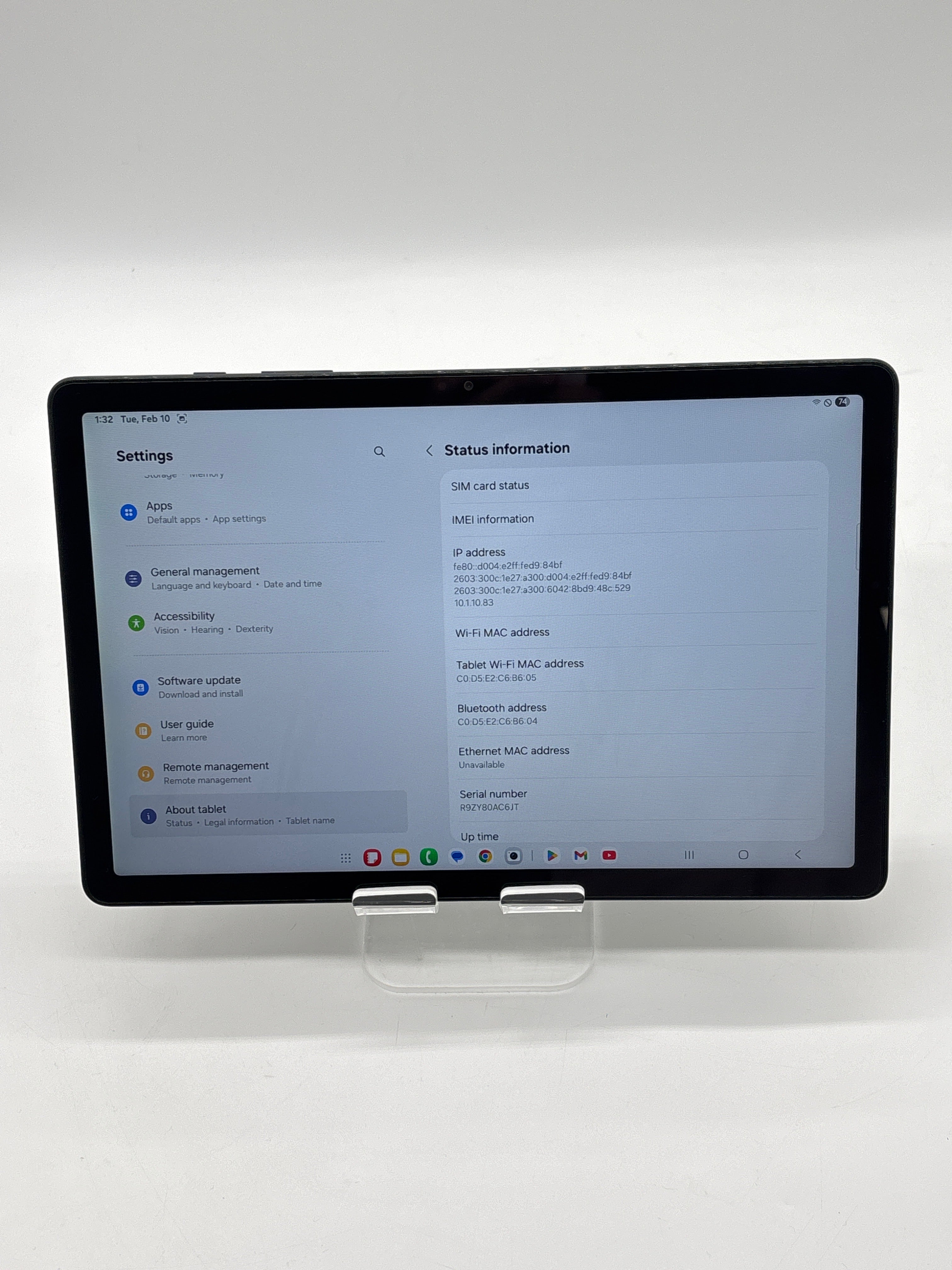 Samsung Galaxy Tab A9+ SM-X218U  64GB Black - For Parts (Read)
