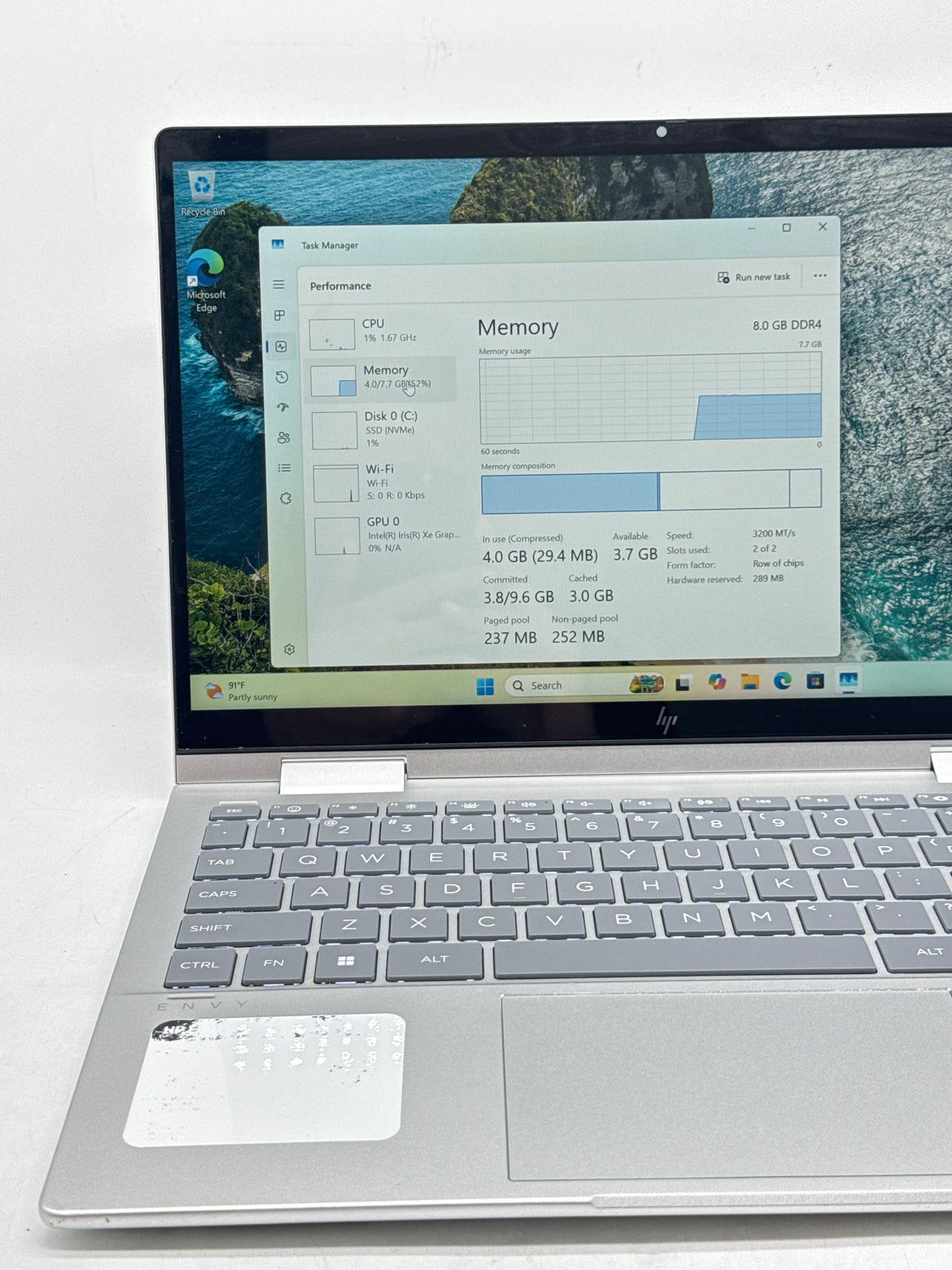 HP Envy X360 14-es0xxx Core i5 1335U 8GB RAM 512GB SSD 2-in-1 - READ