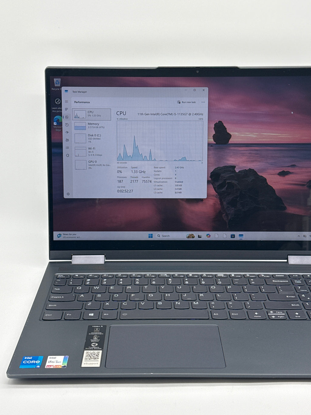 Lenovo Yoga 7 15 ITL5 i5-1135G7 8GB RAM 256GB SSD