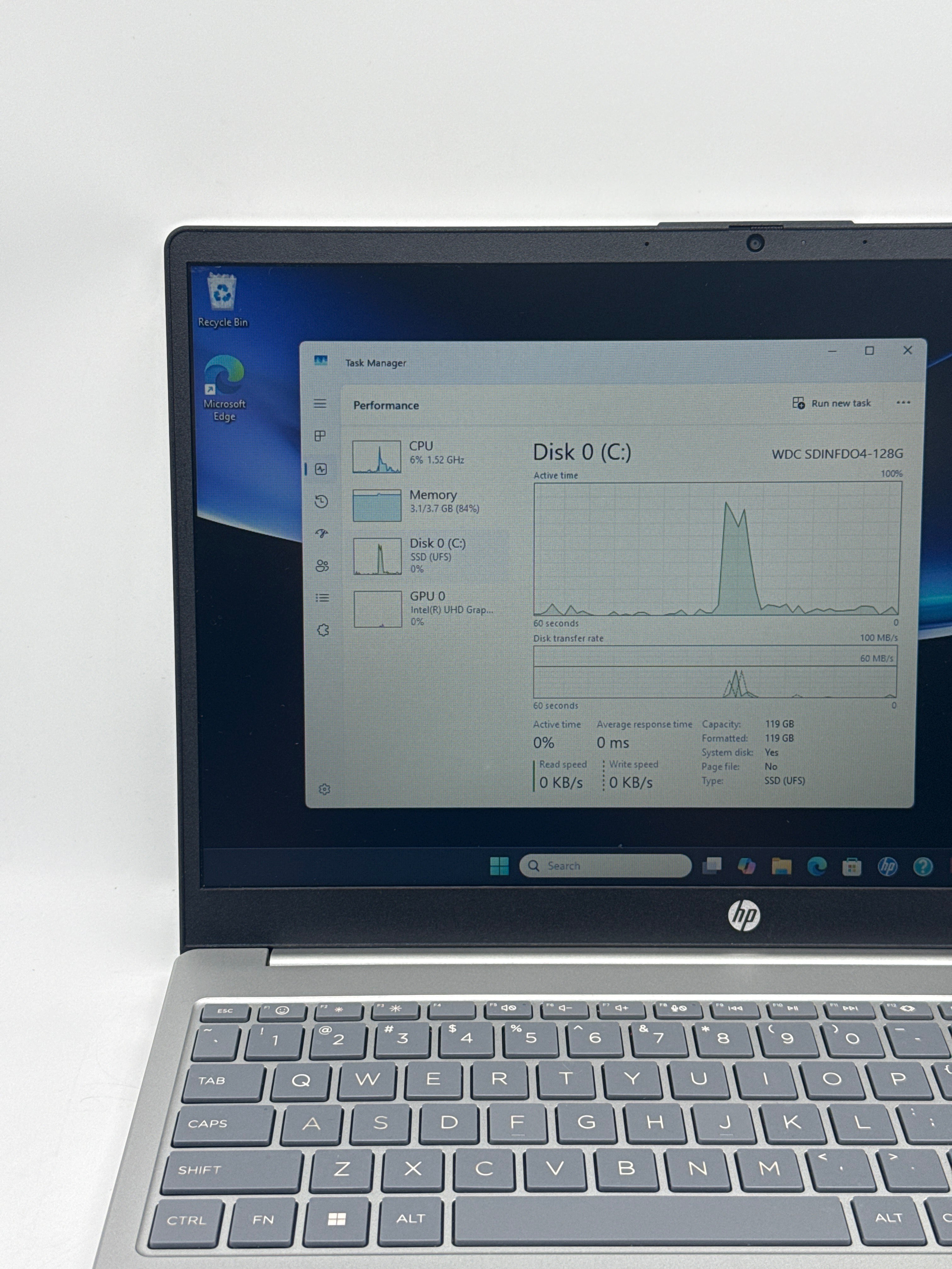 HP Laptop 15-FD0081WM Intel N200 4GB RAM 128GB SSD