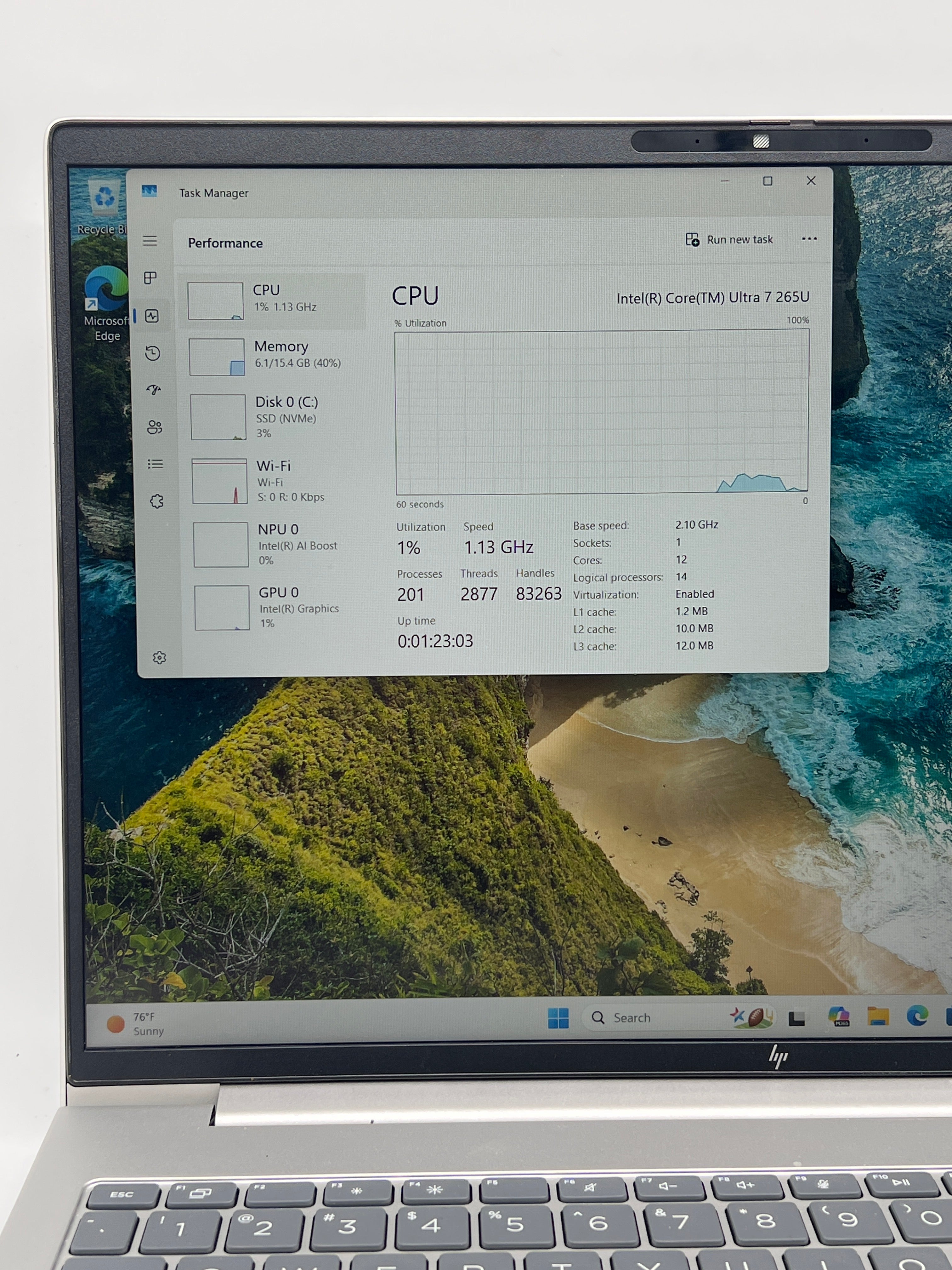HP EliteBook 6 G1i 16 Ultra 7 265U 16GB RAM 512GB SSD - Remotely Managed