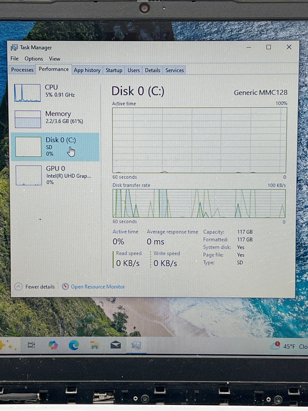 Lenovo Ideapad 1 Celeron, 4GB RAM, 128GB SSD  For Parts